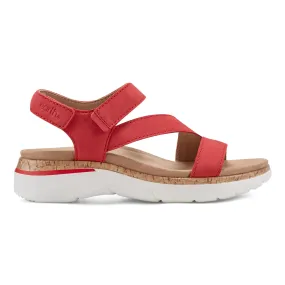 Roni Casual Strappy Flat Sandals Quick Slide Summer Ease
