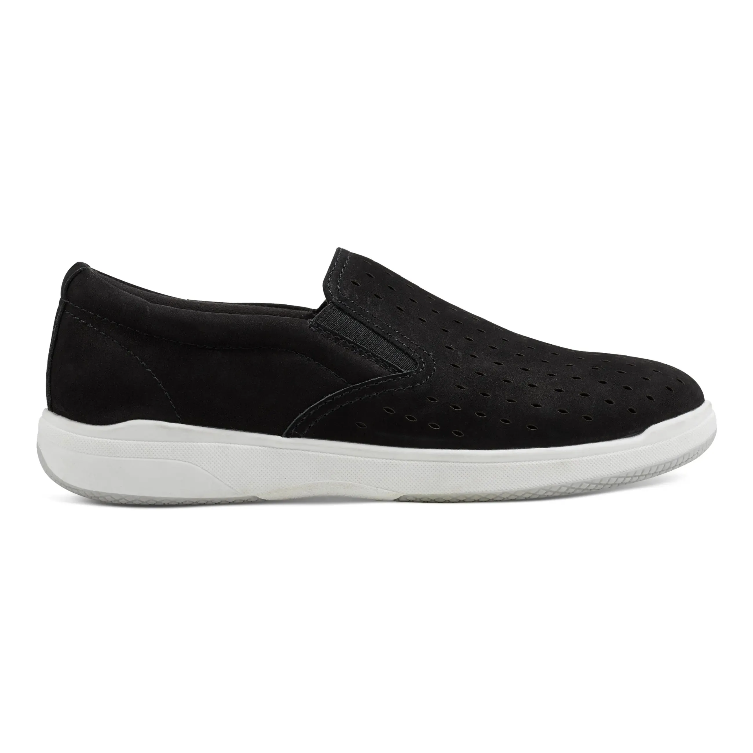 Nel Laser Cut Round Toe Casual Slip-on Sneakers Active Breeze