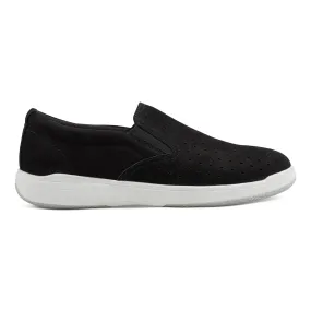 Nel Laser Cut Round Toe Casual Slip-on Sneakers Active Breeze