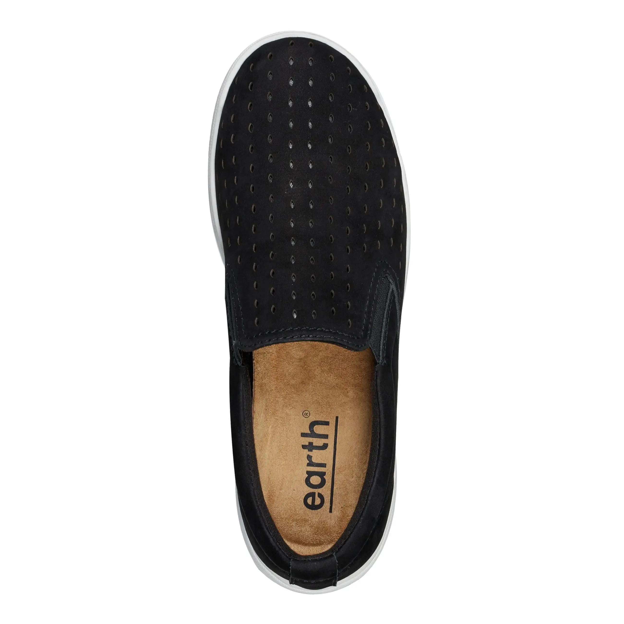 Nel Laser Cut Round Toe Casual Slip-on Sneakers Practical Casual Fit