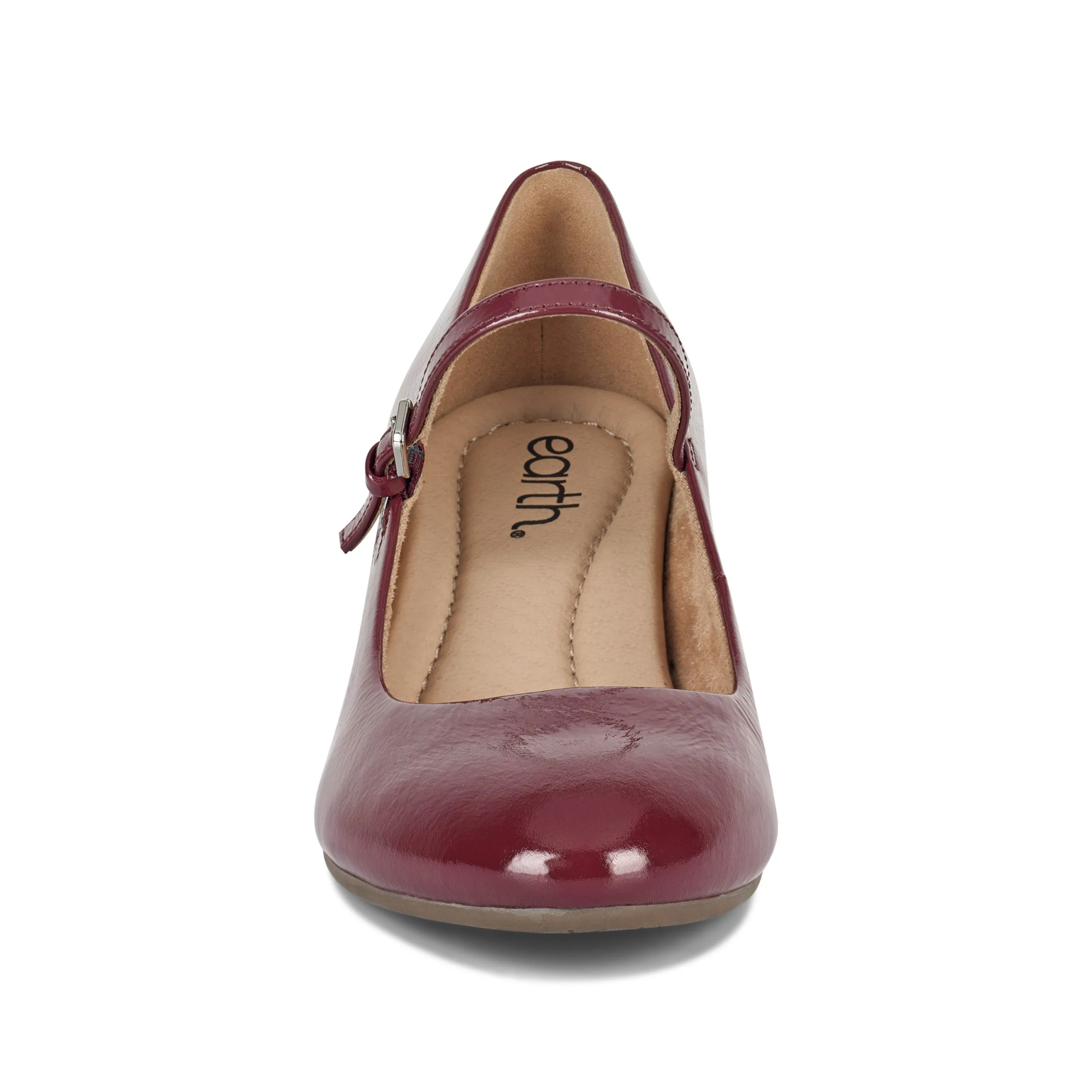 Rumer Mary Jane Block Heel Dress Pumps Wind Block Strap Mode