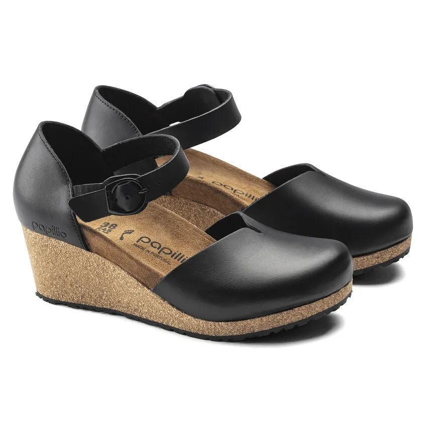 Mary Ring Buckle | Leather | Black Comfort Layered Look