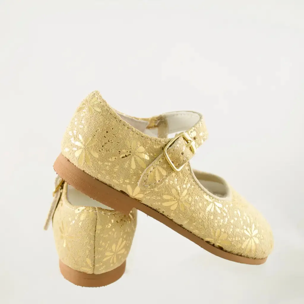 Riley Mary Jane - Gold Glitter Work Ready Rock Guard