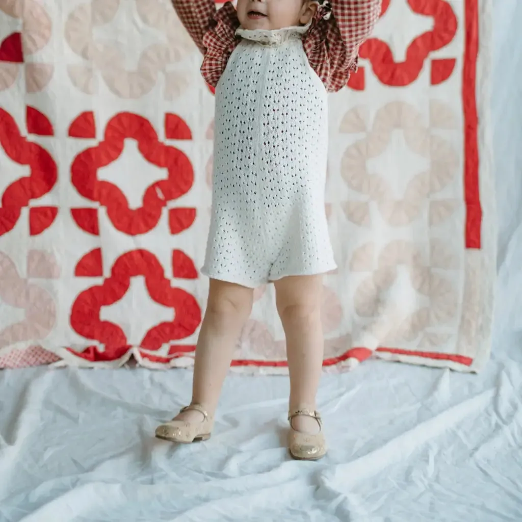 Riley Mary Jane - Gold Glitter Brave Walk material