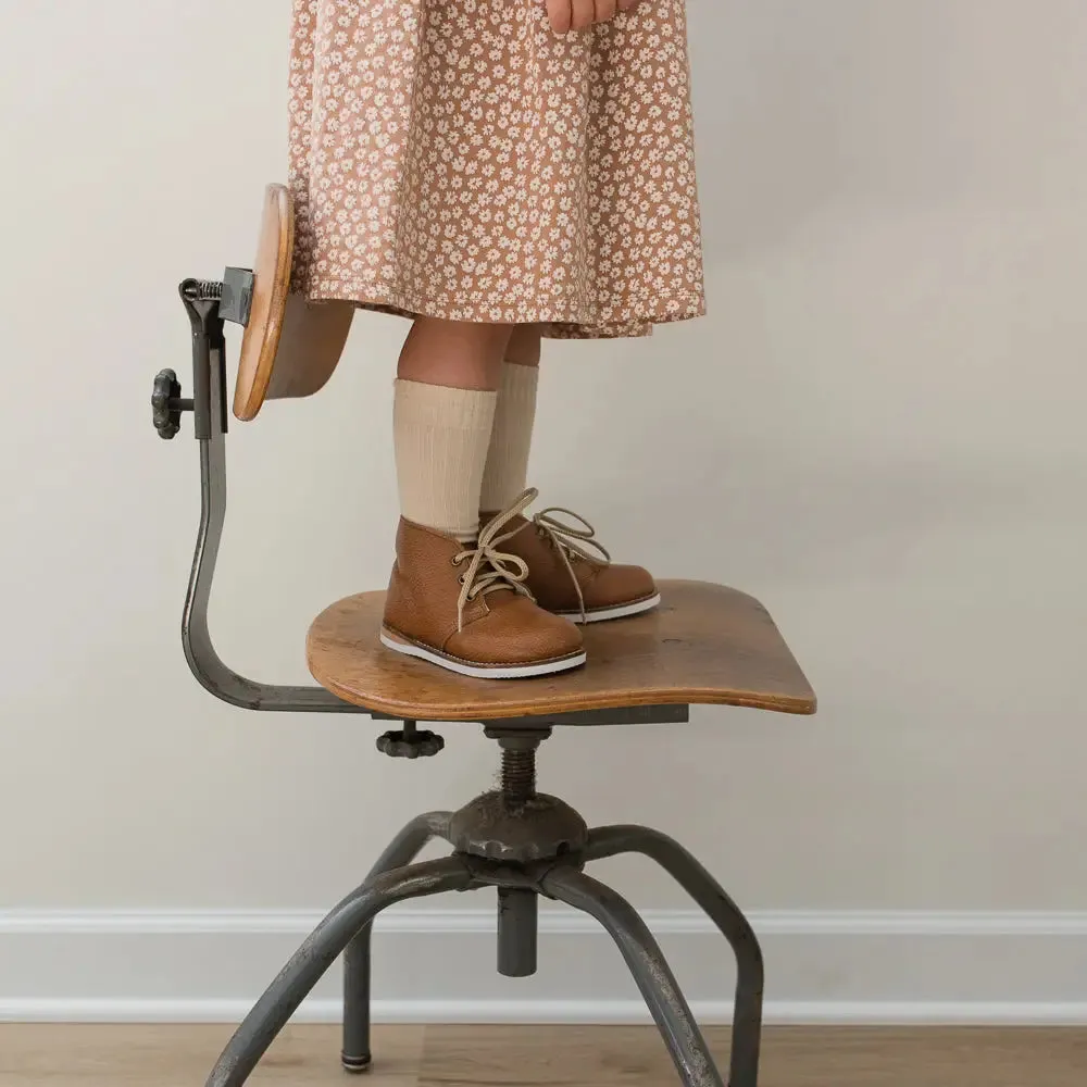 Desert Boot - Cognac Leather Dress Lace-ups