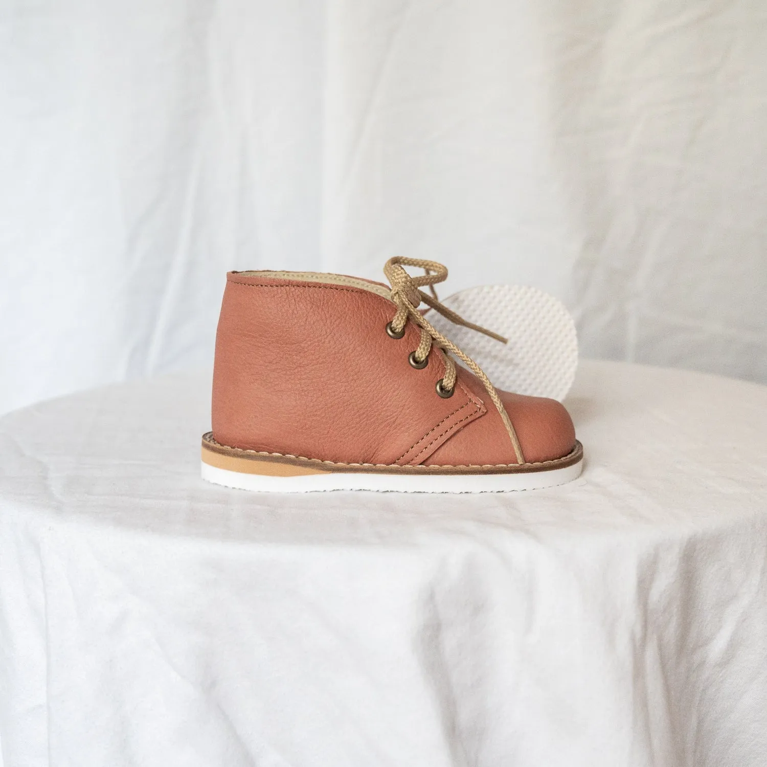 Elastic Gusset Desert Boot - Rose