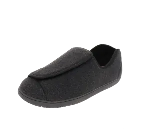 Zip   Up Doctor 2 Black Wool Slipper