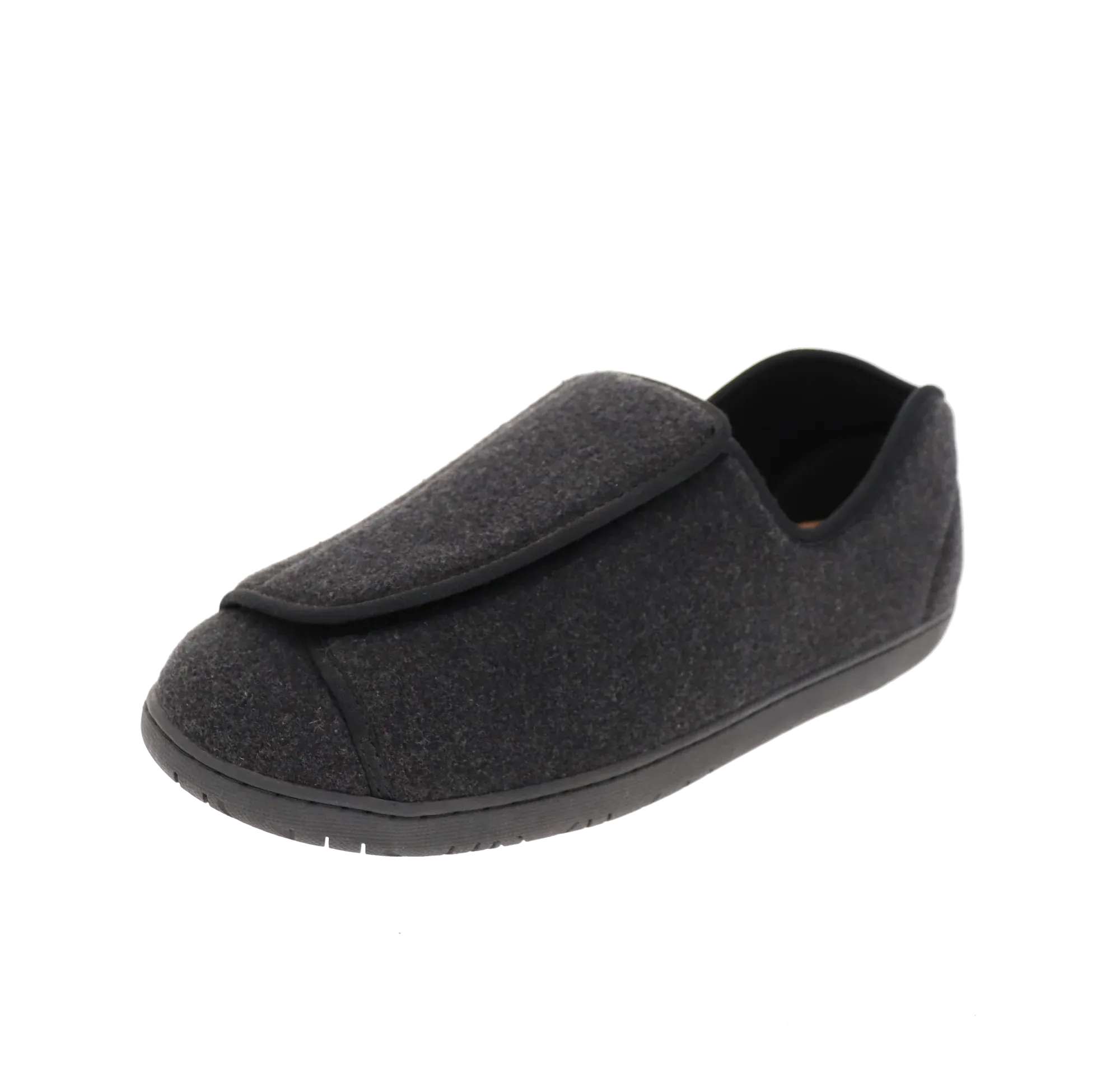 Zip   Up Doctor 2 Black Wool Slipper