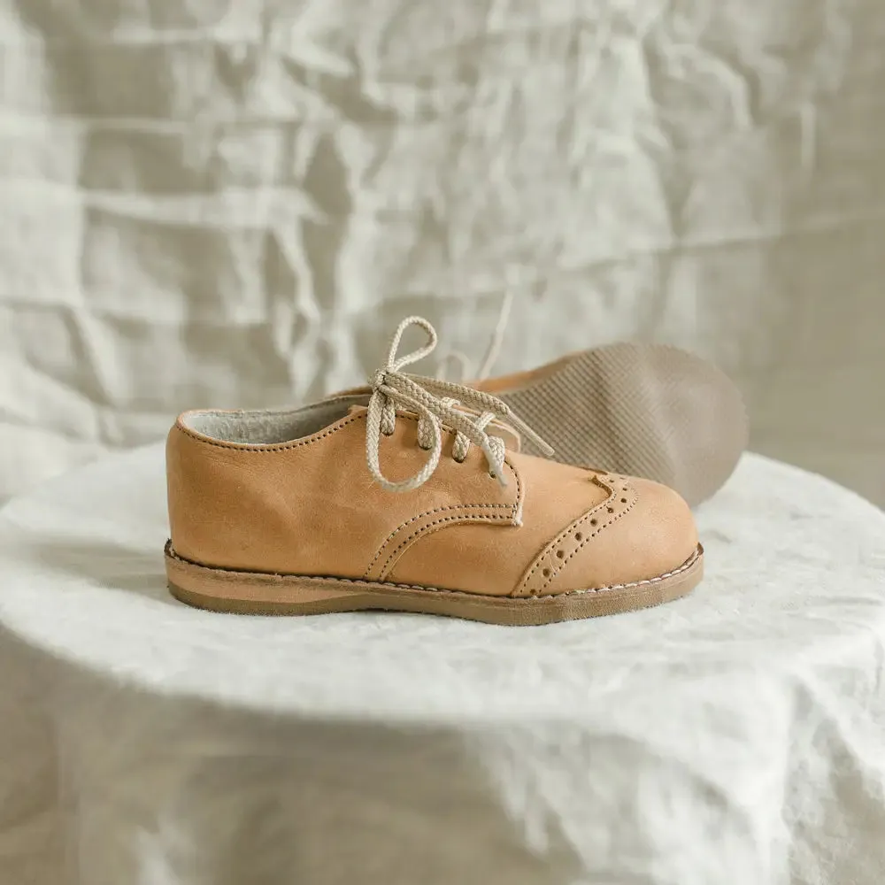 Energy Boost Comfortable Design Wing Tip Oxford - Tan
