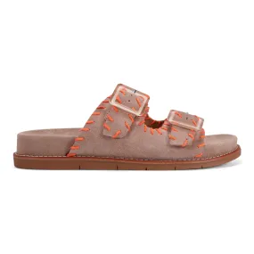 Fausto Round Toe Casual Flat Strappy Sandals Cut Outs Cushioned Insole