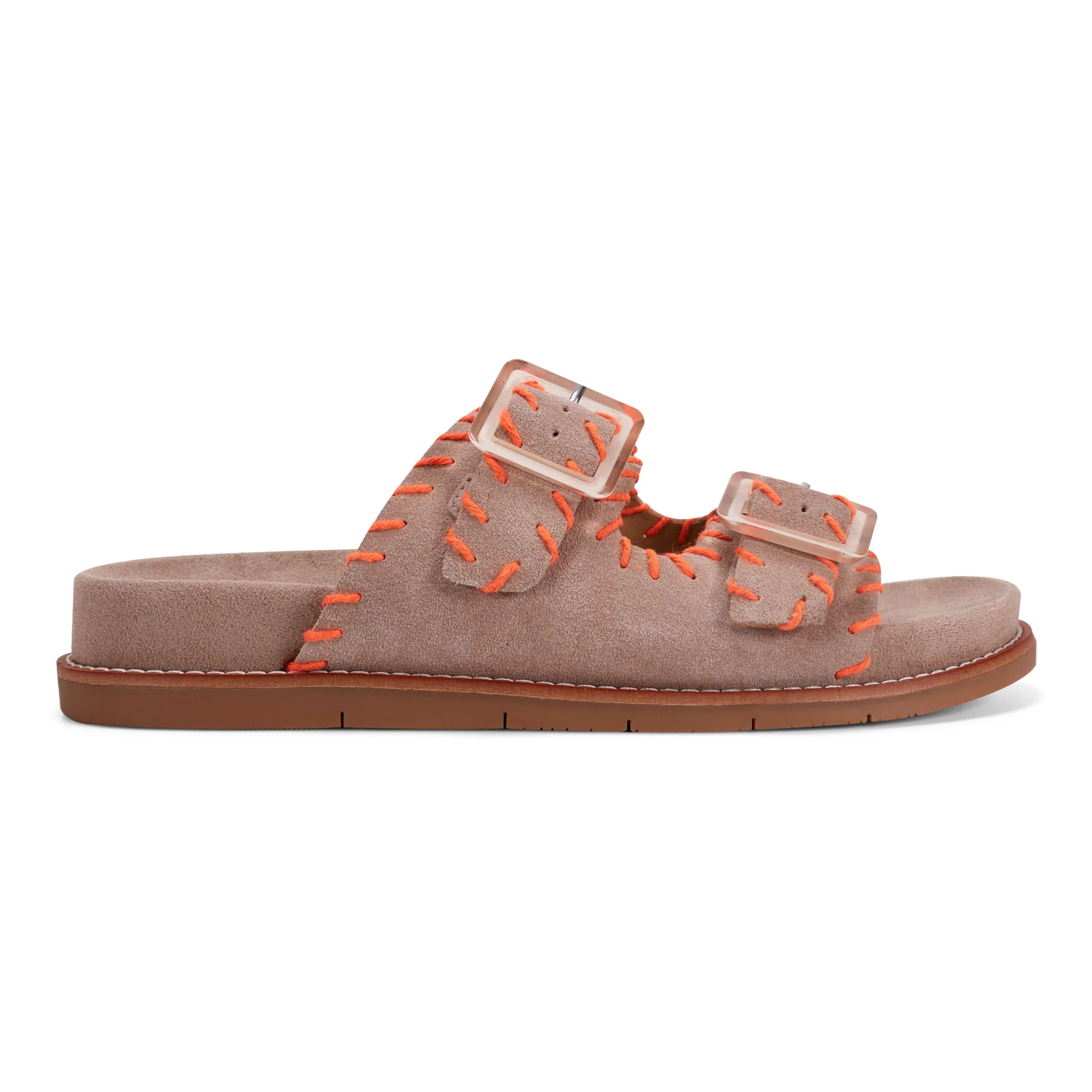 Fausto Round Toe Casual Flat Strappy Sandals Cut Outs Cushioned Insole