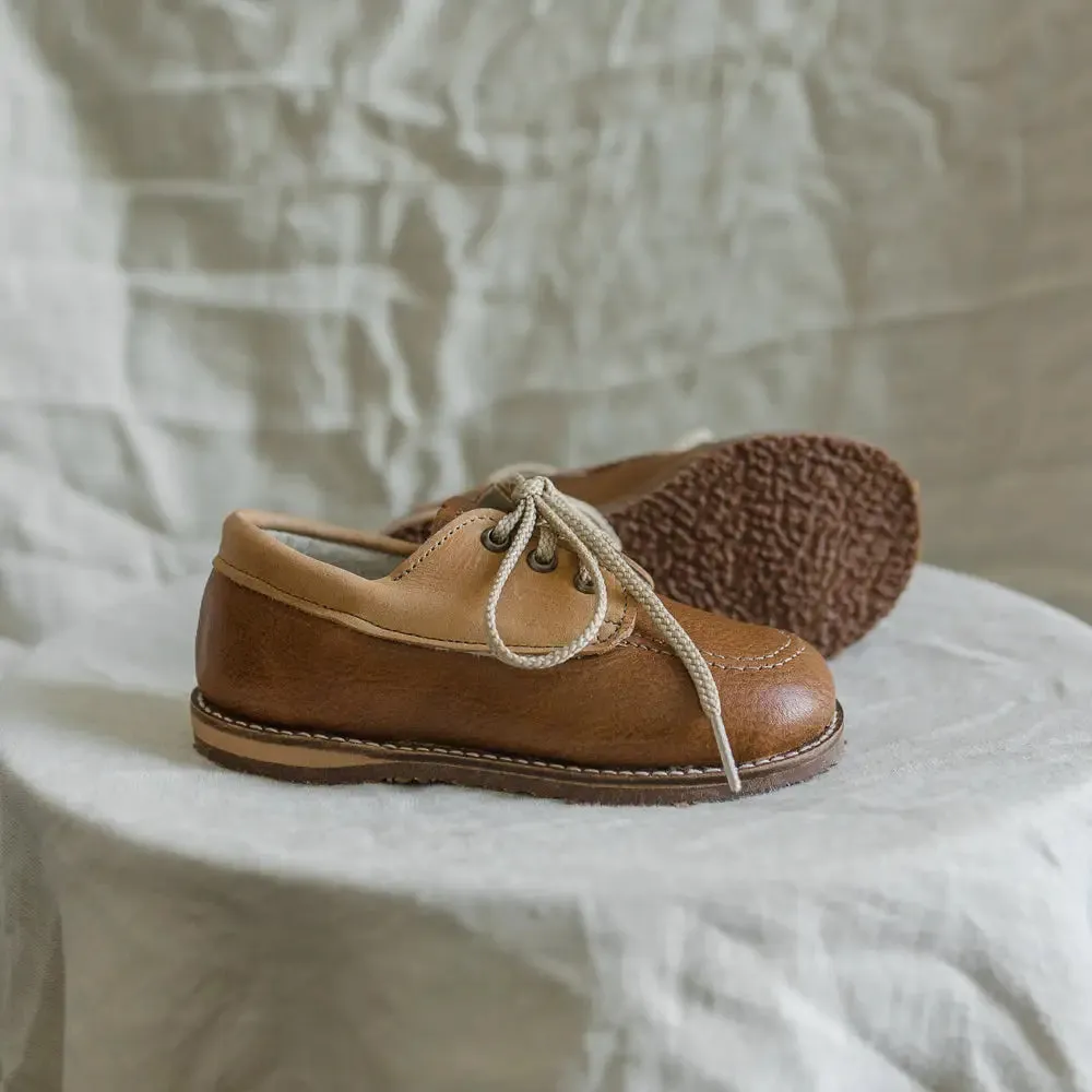 Beach Vibe Power Grip Rory Boat Shoe - Tan/Cognac