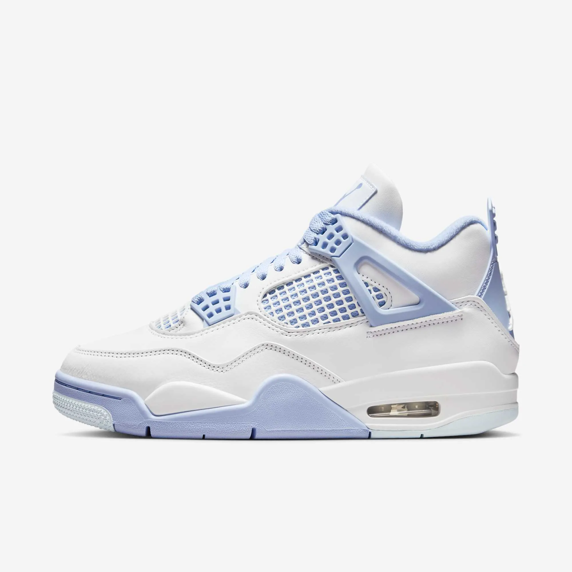 Aerodynamic Shaping Flexible Soles (Women's) Air Jordan 4 Retro 'Forget Me Not / Aluminum' (2025) HV0823-100