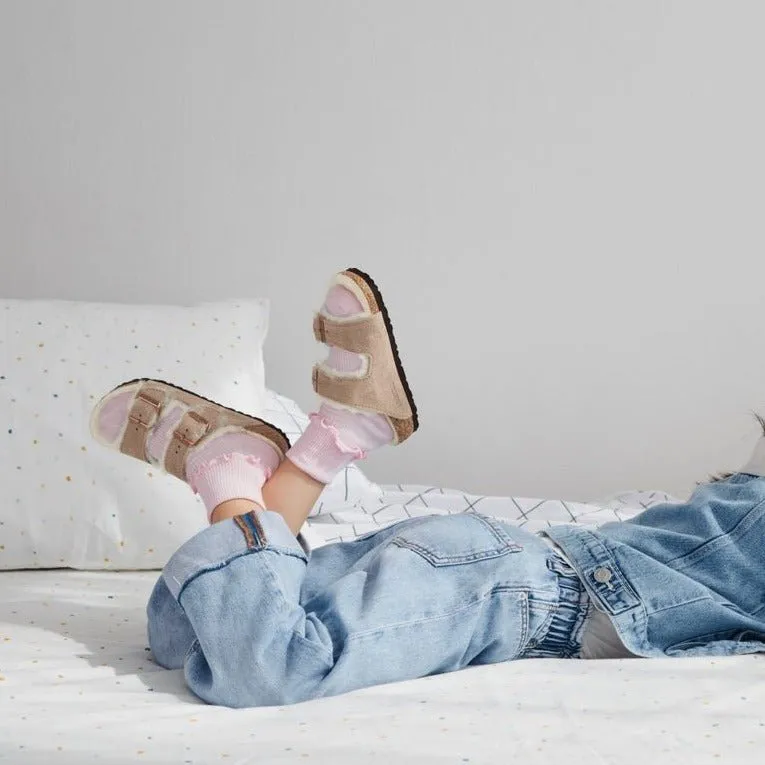 Arizona Shearling | Kids | Suede | Taupe Platform Sole