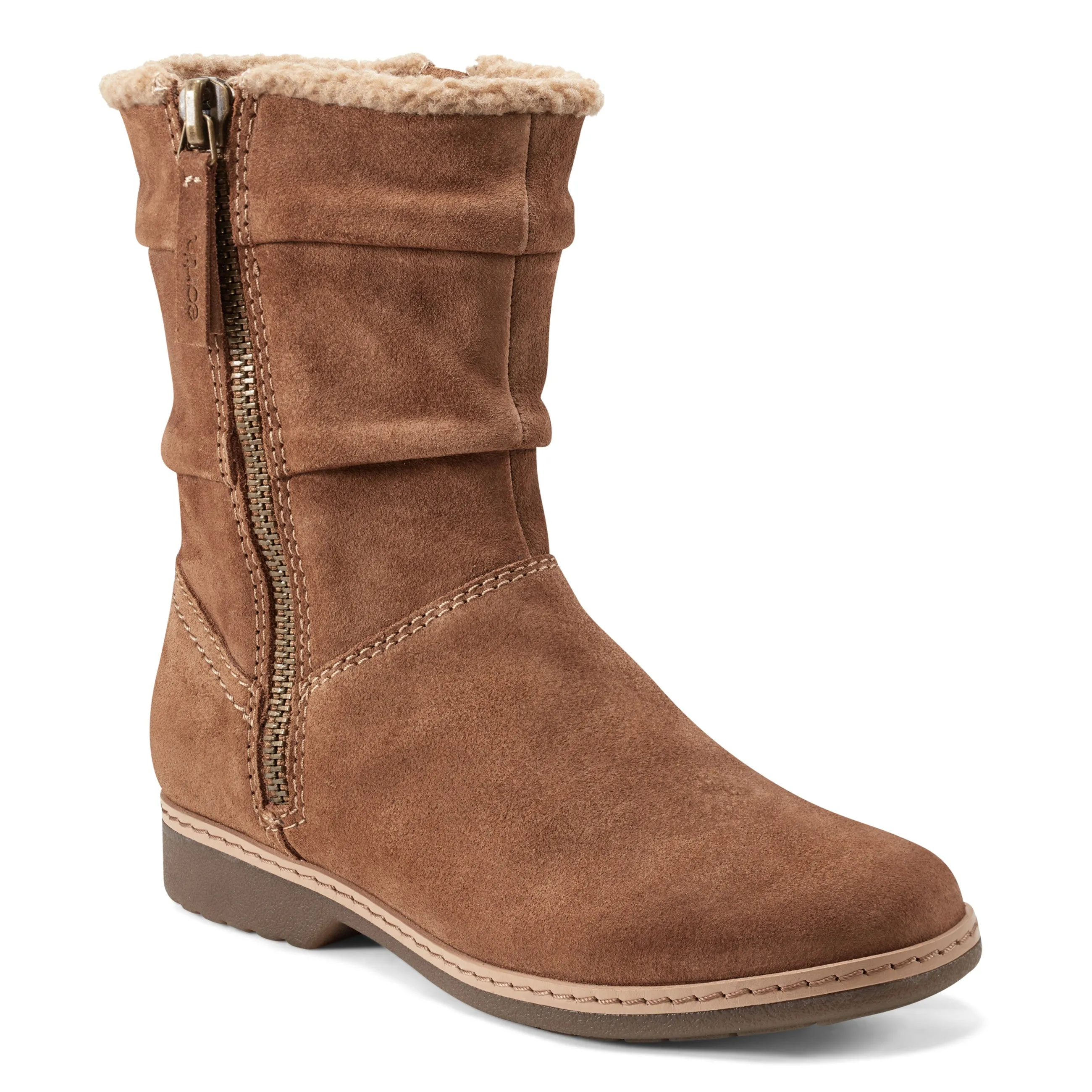 Hyland Water Repellent Round Toe Flat Casual Booties Canvas Material