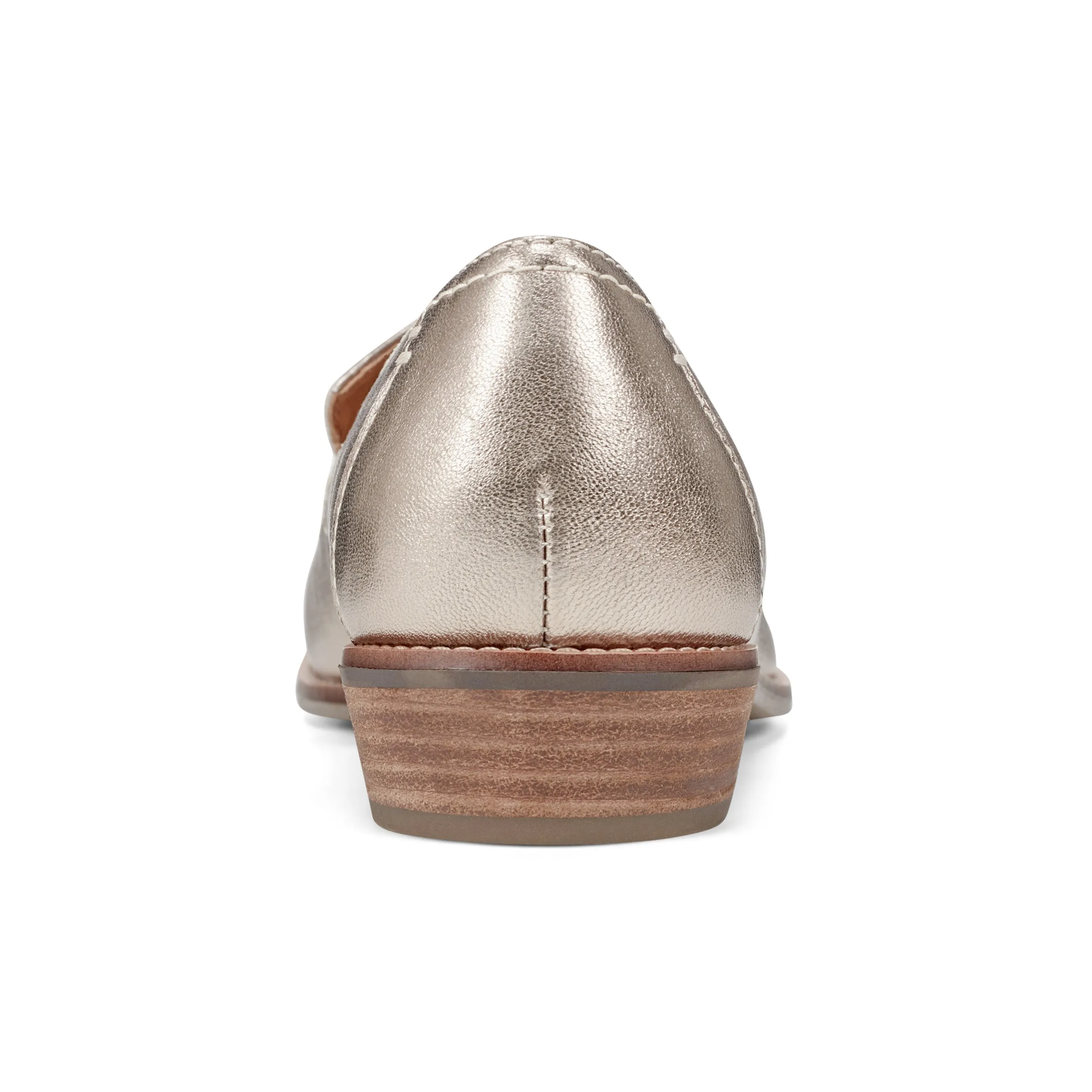 Sand Shade Durable Shell Trail Exploration Edna Round Toe Casual Slip-on Flat Loafers