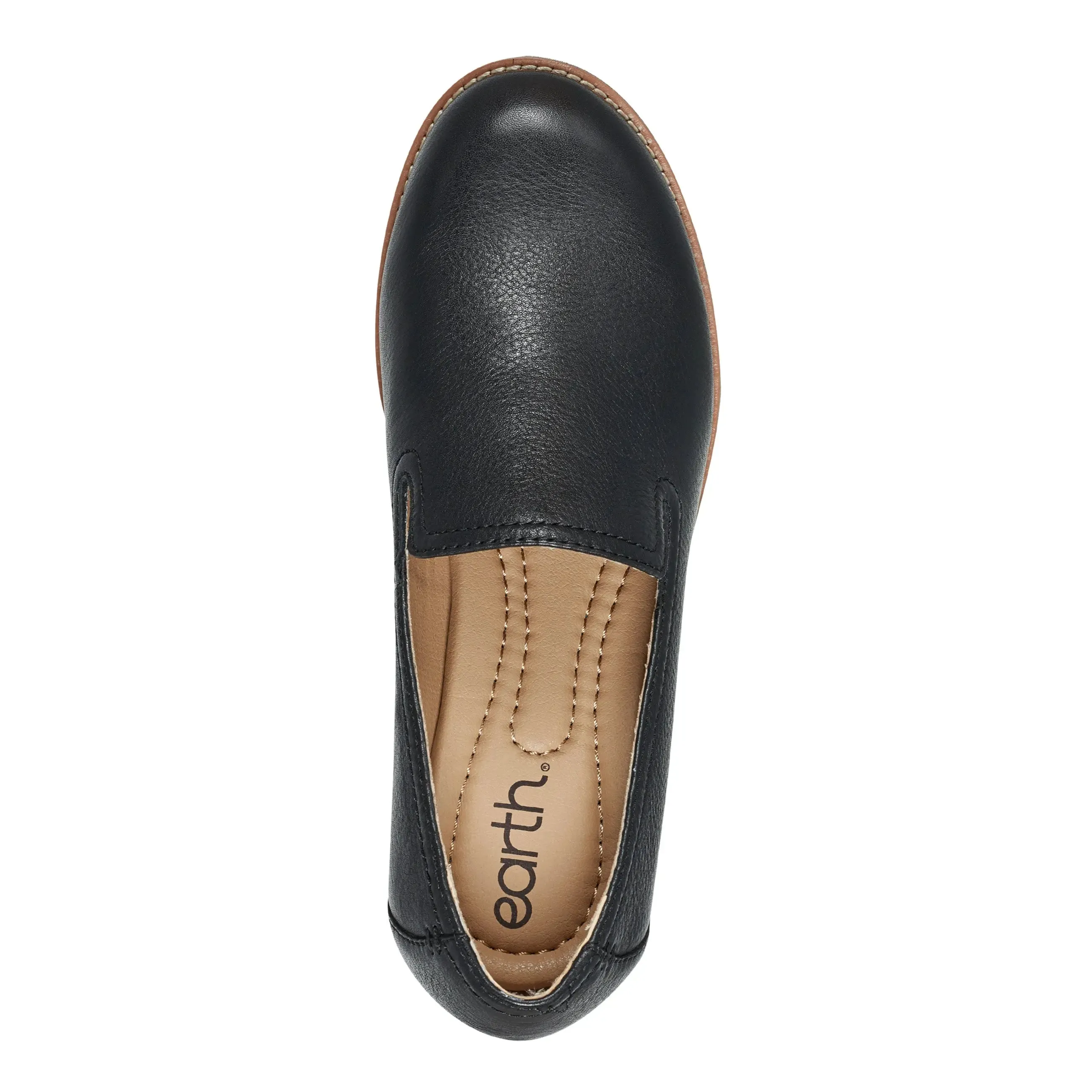 Edna Round Toe Casual Slip-on Flat Loafers Comfortable Insole
