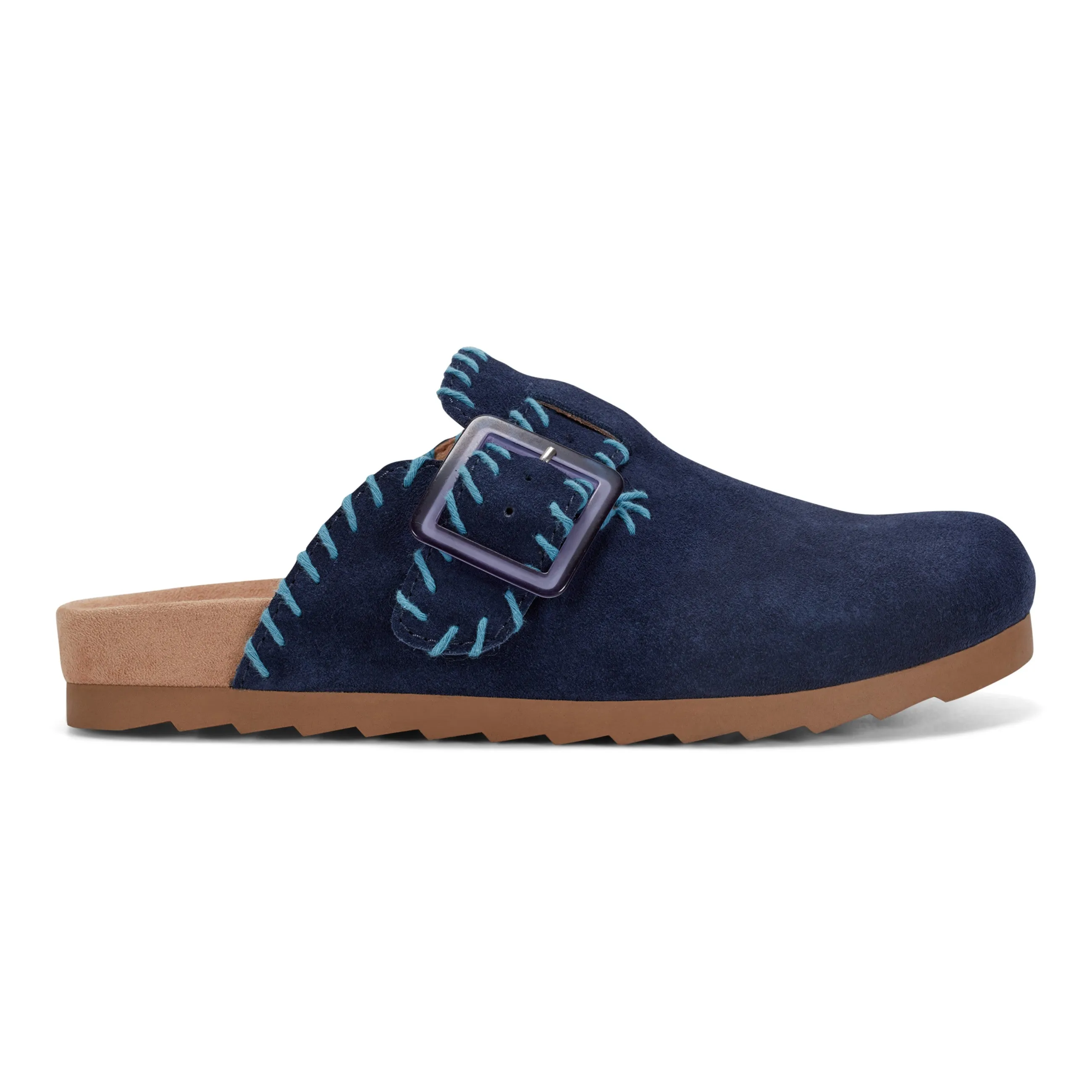 Elegant Casual Gena Round Toe Slip-on Flat Casual Clogs