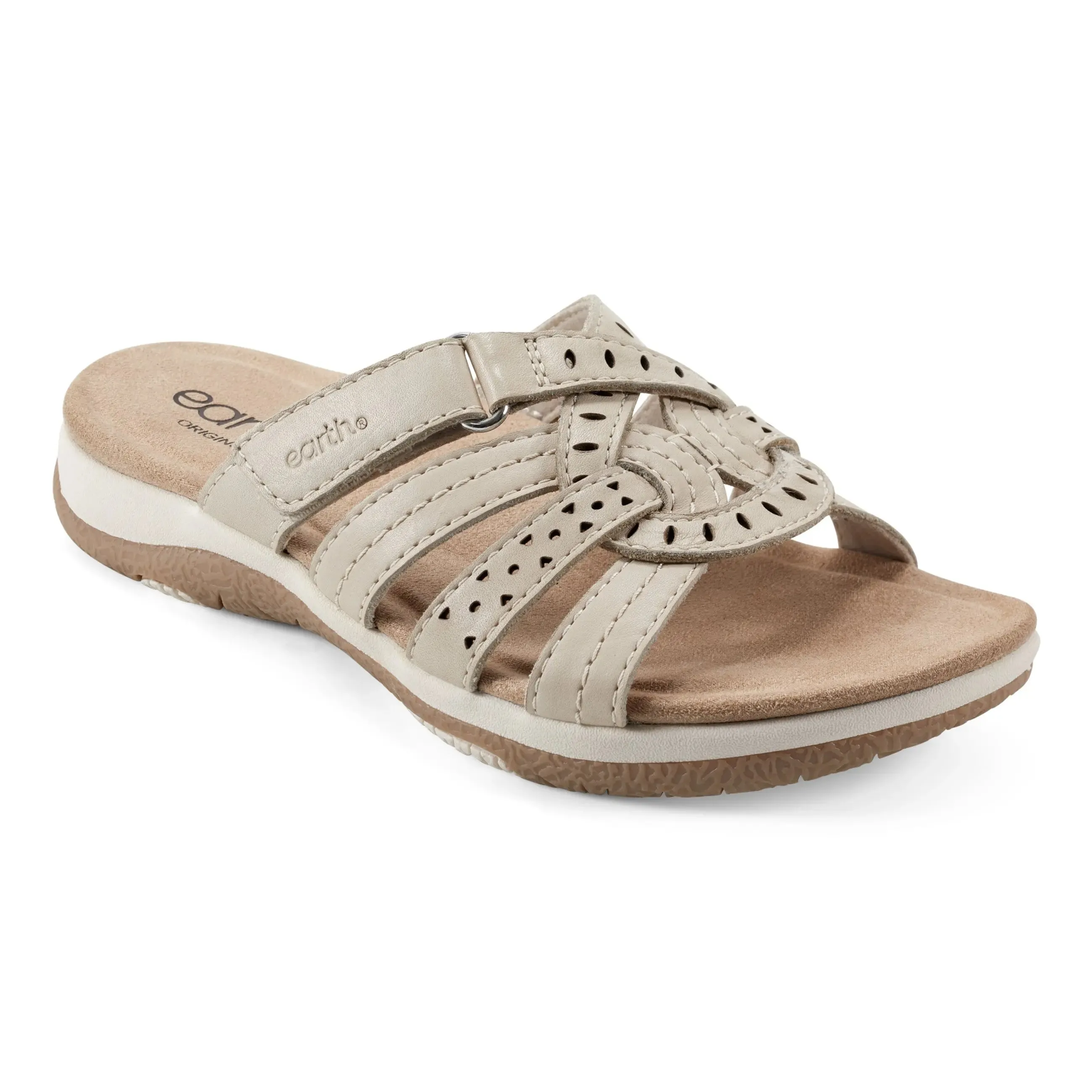 Sassoni Strappy Casual Slip-On Flat Sandals Easy on Low Weight