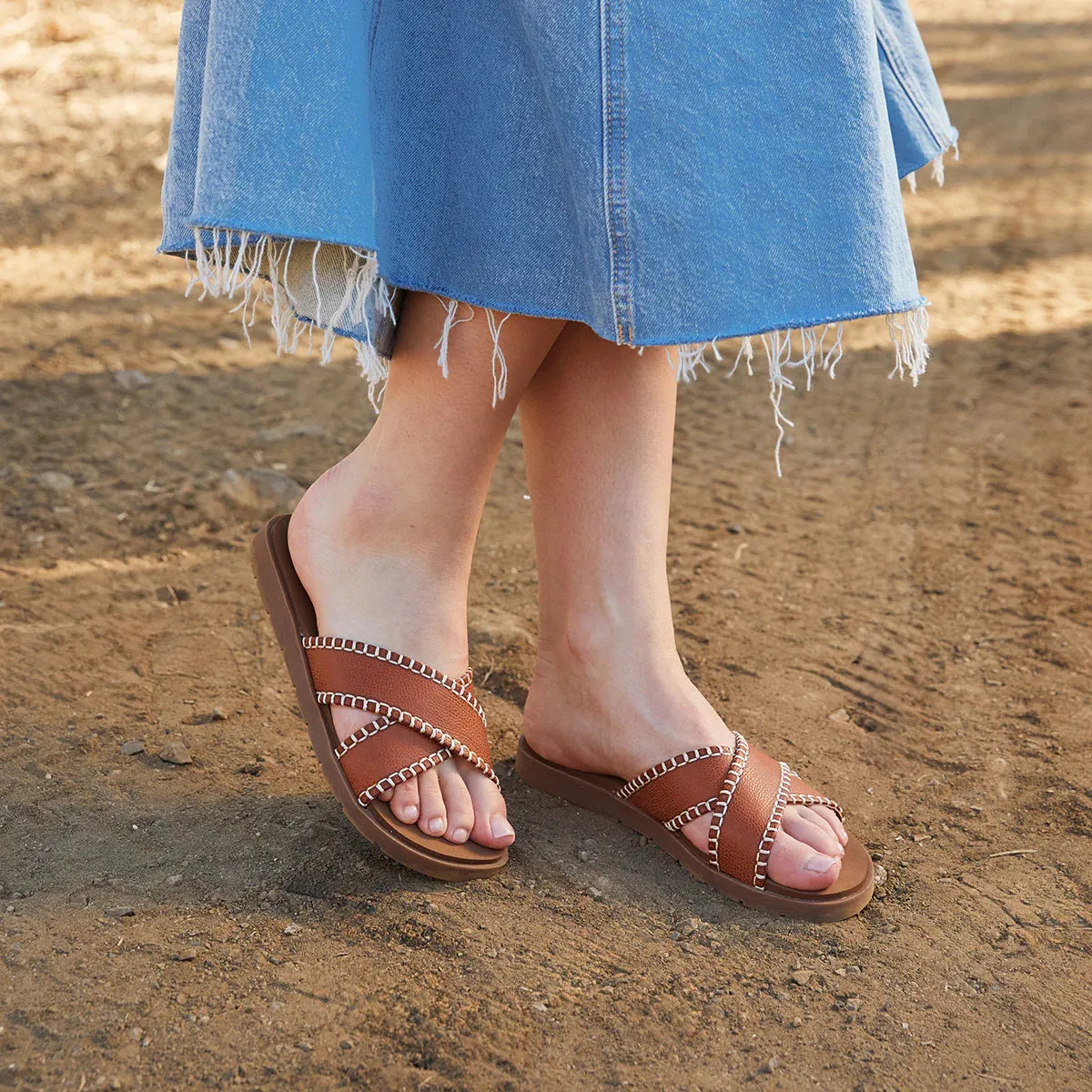 Women's Fariel Slide Casual Footwear for Beach Non-Slip Comfort