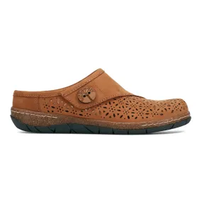 Bright Accents Wide fit Erinn Round Toe Casual Slip-on Flat Clogs