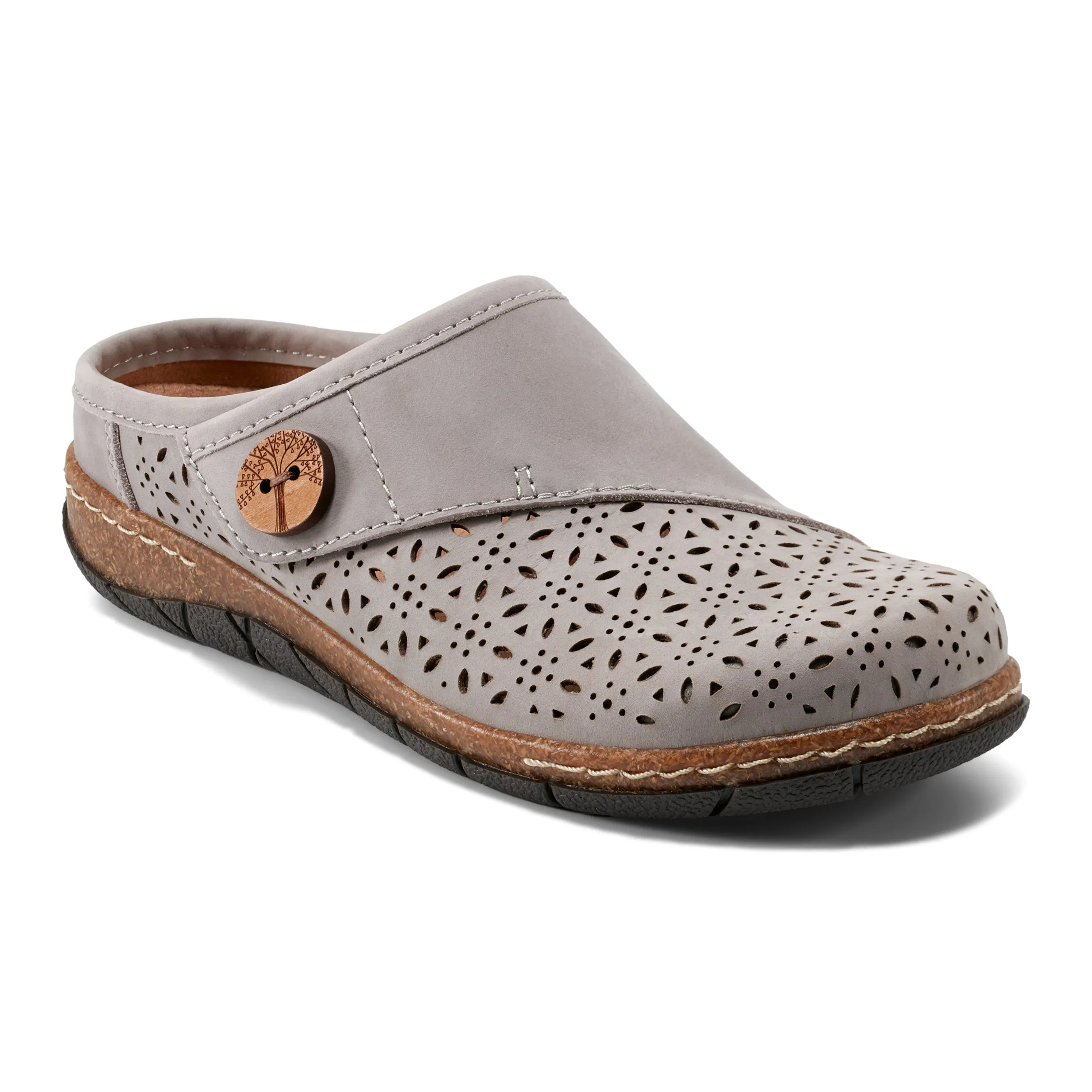 Erinn Round Toe Casual Slip-on Flat Clogs Simple Comfort Design