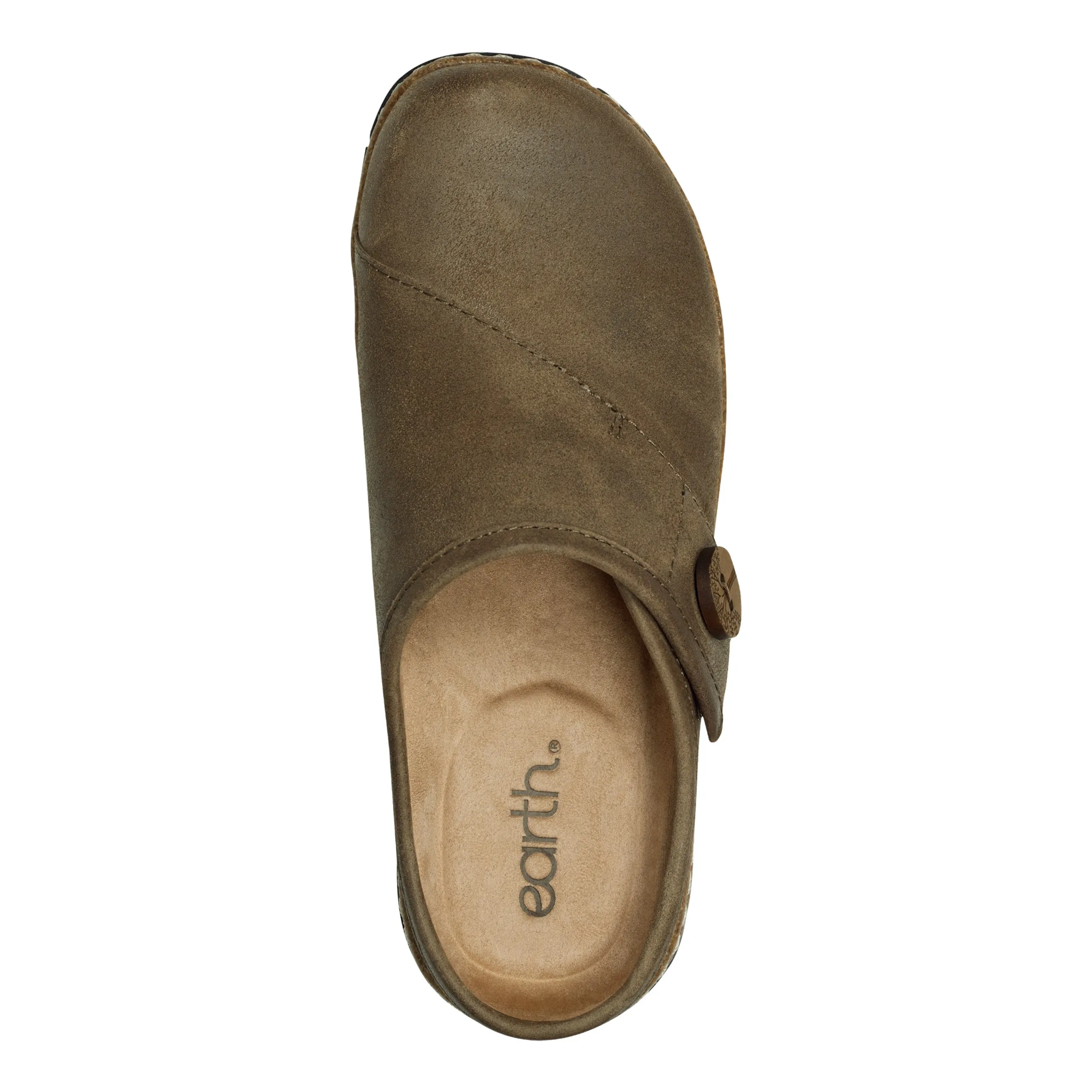 Ground Power Suede Ezra Round Toe Casual Slip-on Flat Clogs