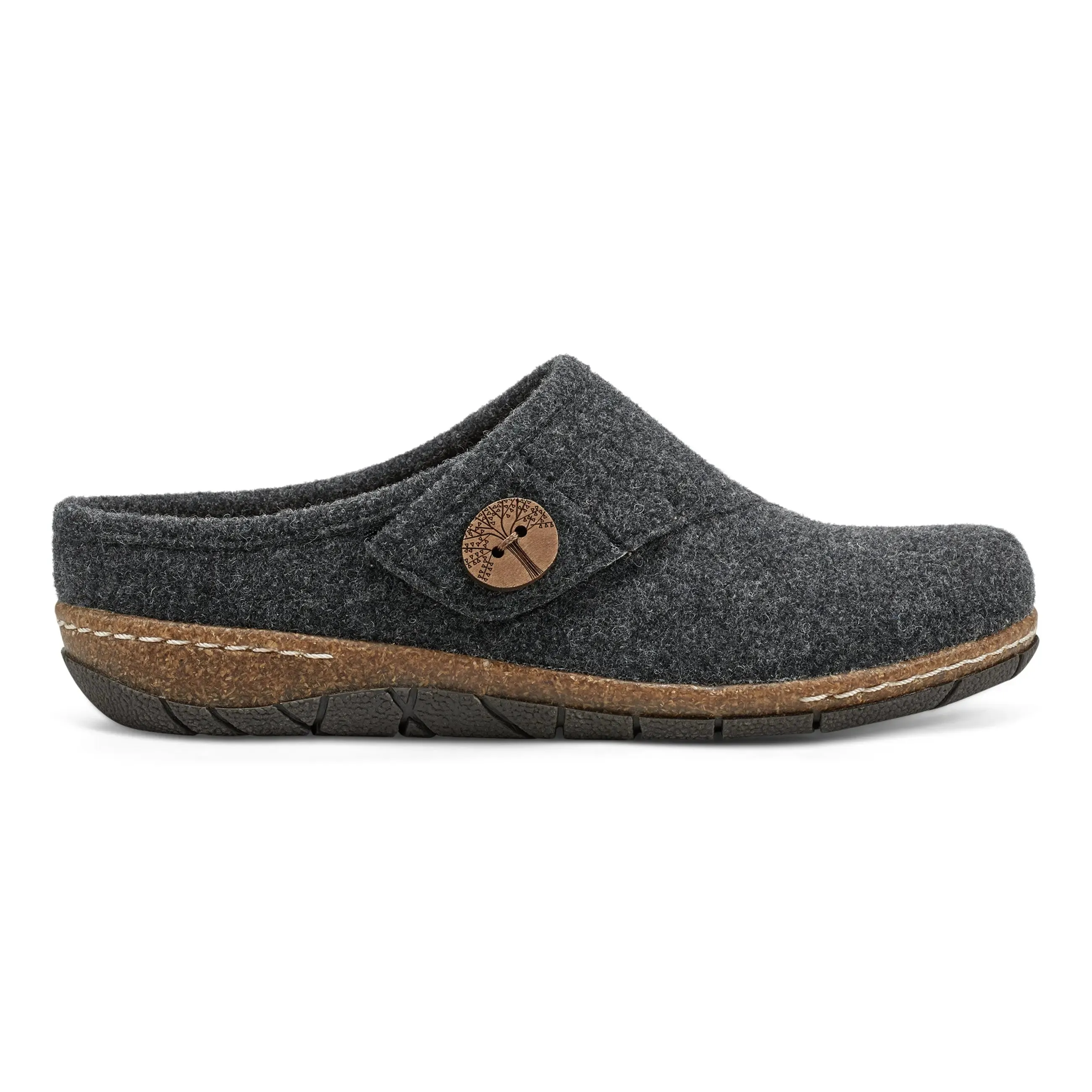 Wide Path Ezra Round Toe Casual Slip-on Flat Clogs