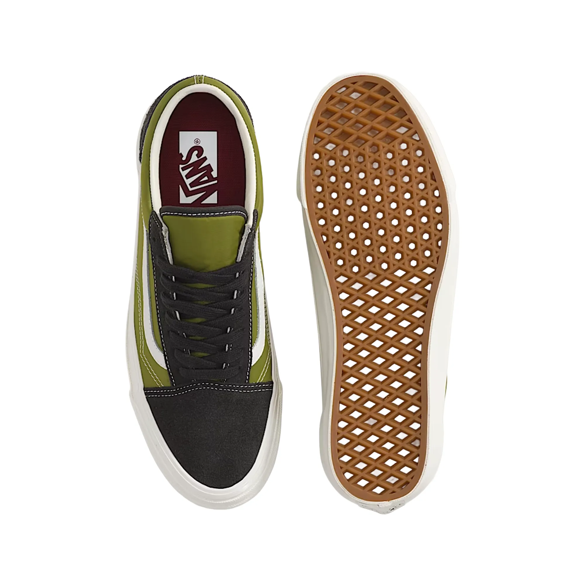 VANS LX OLD SKOOL ACCRA AGED GREEN VN000D9JEMB Ice Grip Wide toe box