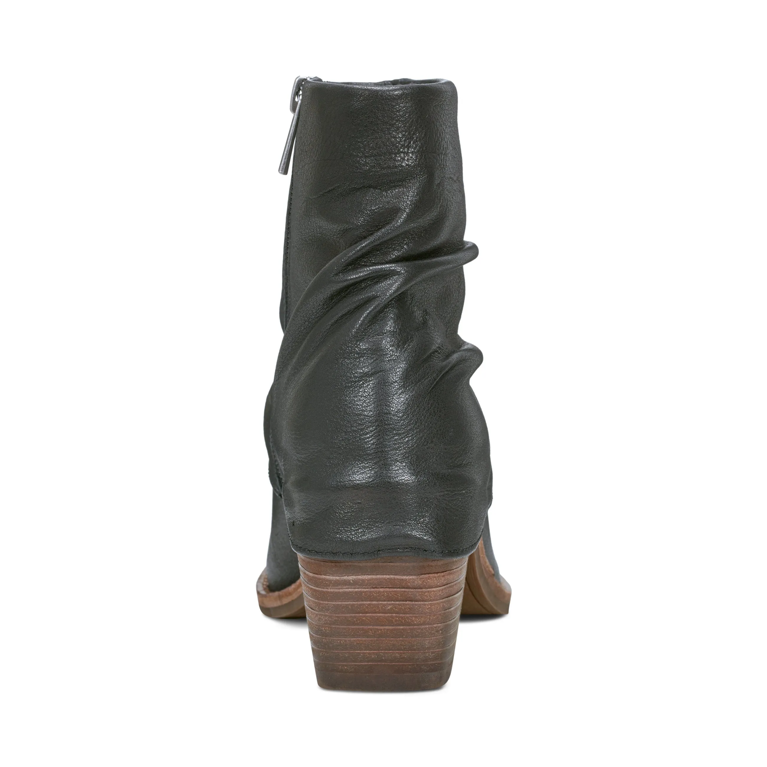 Savvy Block Heel Ruched Casual Booties Eco Material Rainy Days