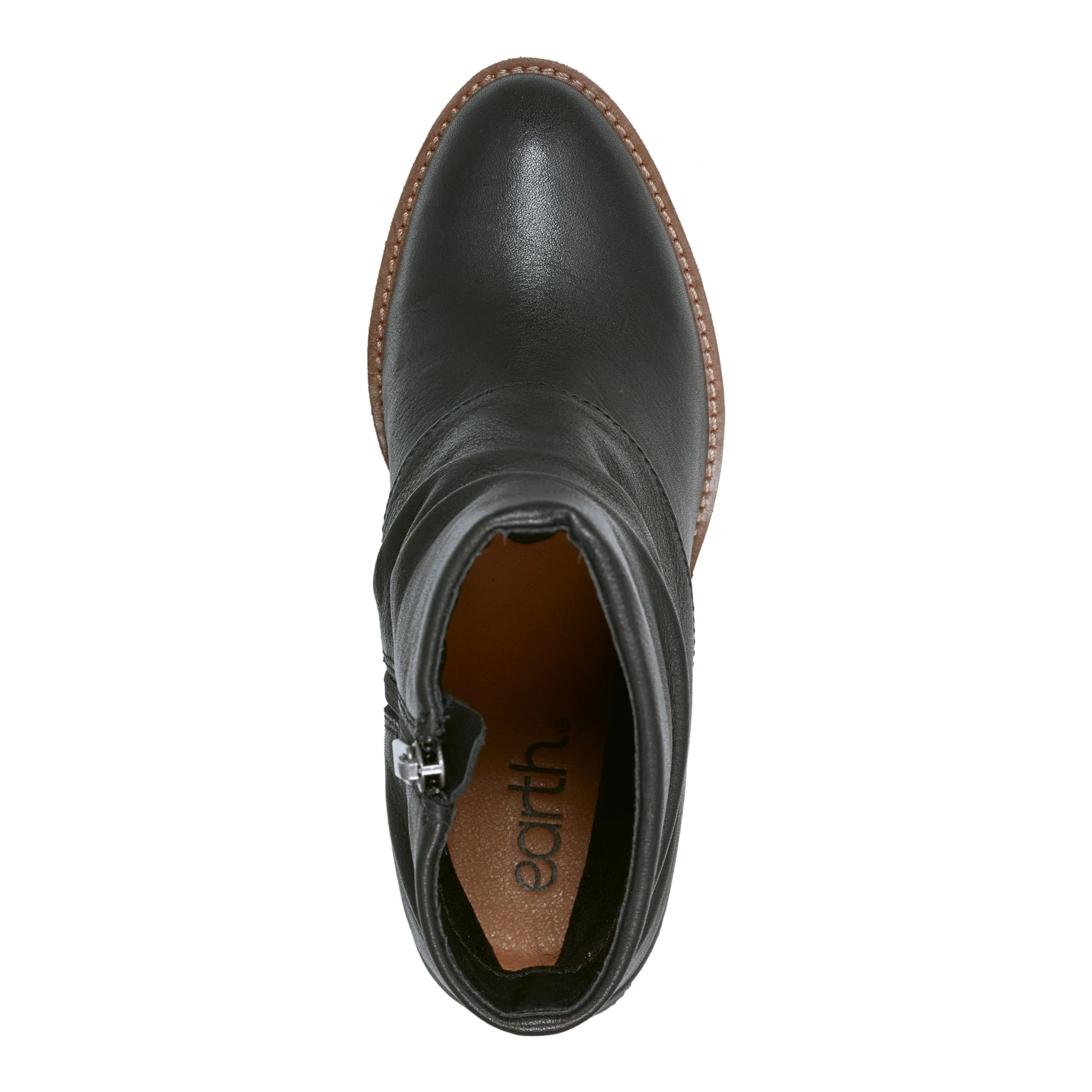 Savvy Block Heel Ruched Casual Booties High Traction Trail Runner