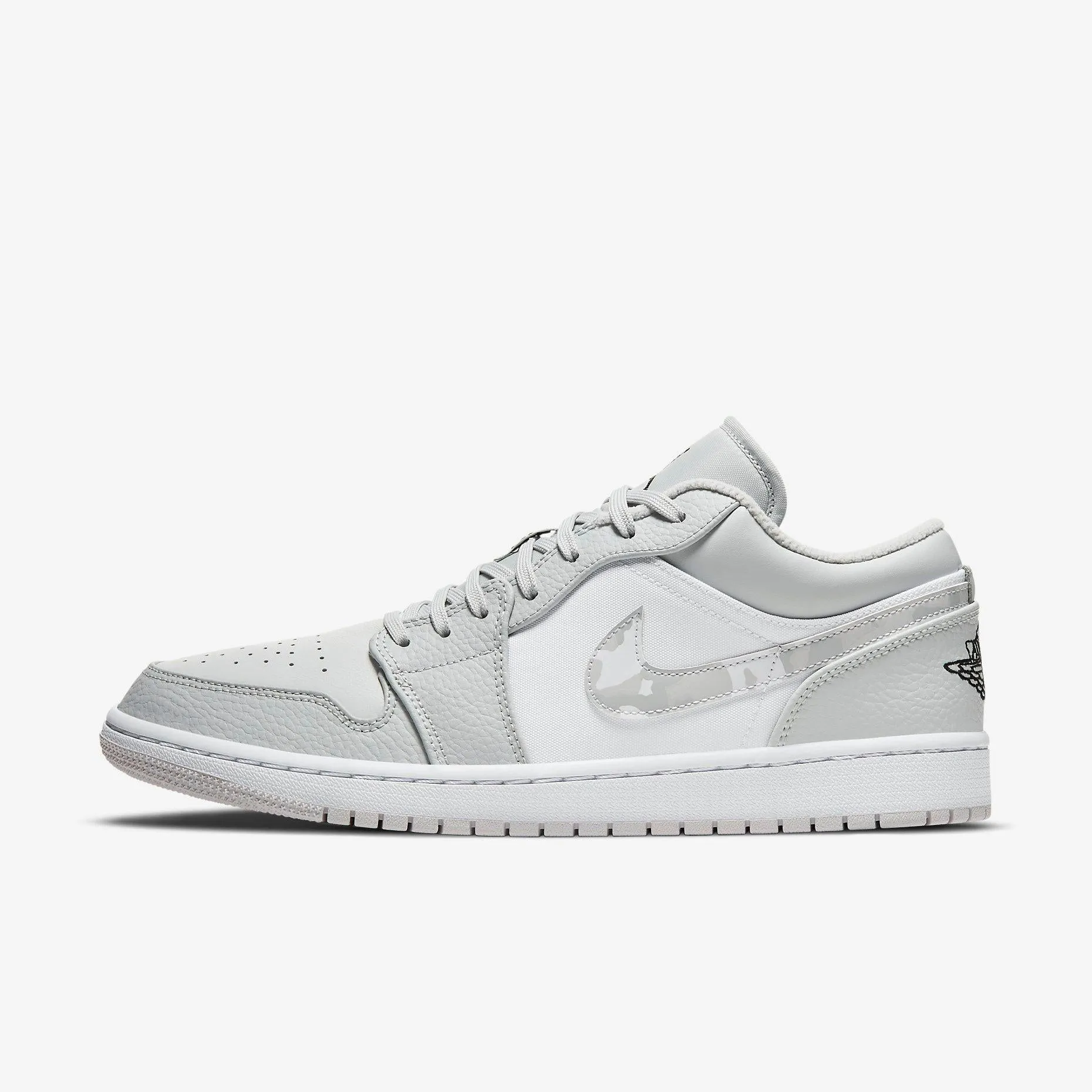 (Men's) Air Jordan 1 Low 'White Camo' (2020) DC9036-100 City Shift Sustainable Sole Construction