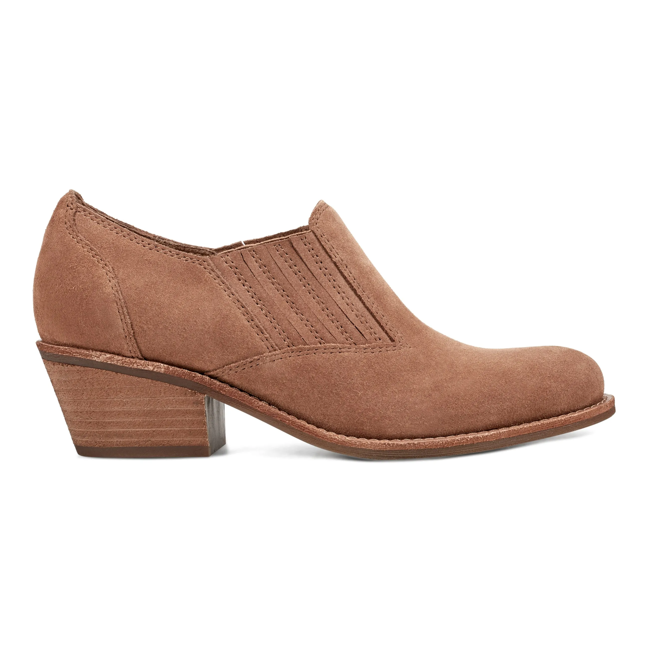 Jalin Block Heel Slip-on Casual Booties Steel Guard Modern Utility