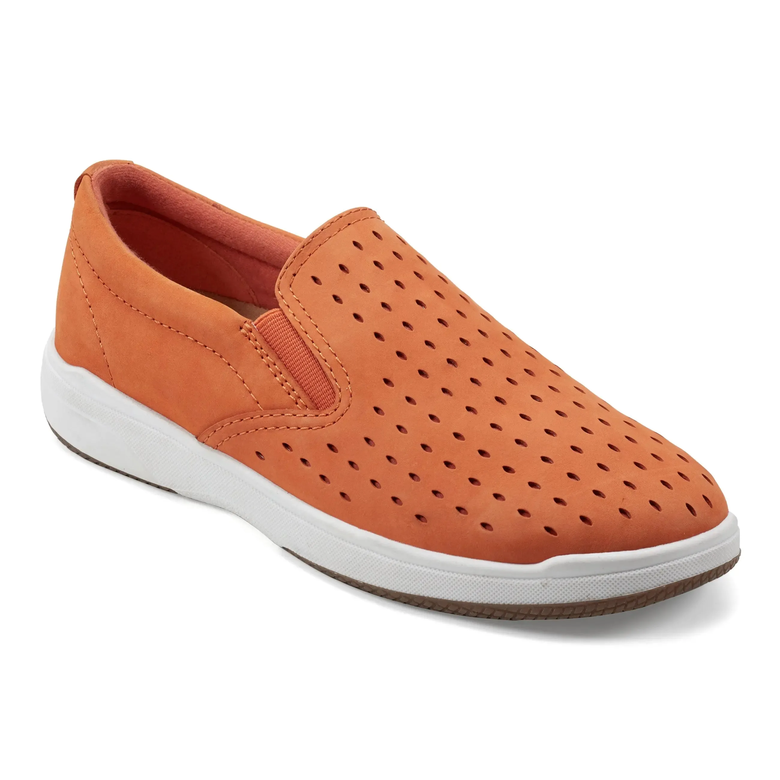 Clean Step Power Lane Nel Laser Cut Round Toe Casual Slip-on Sneakers