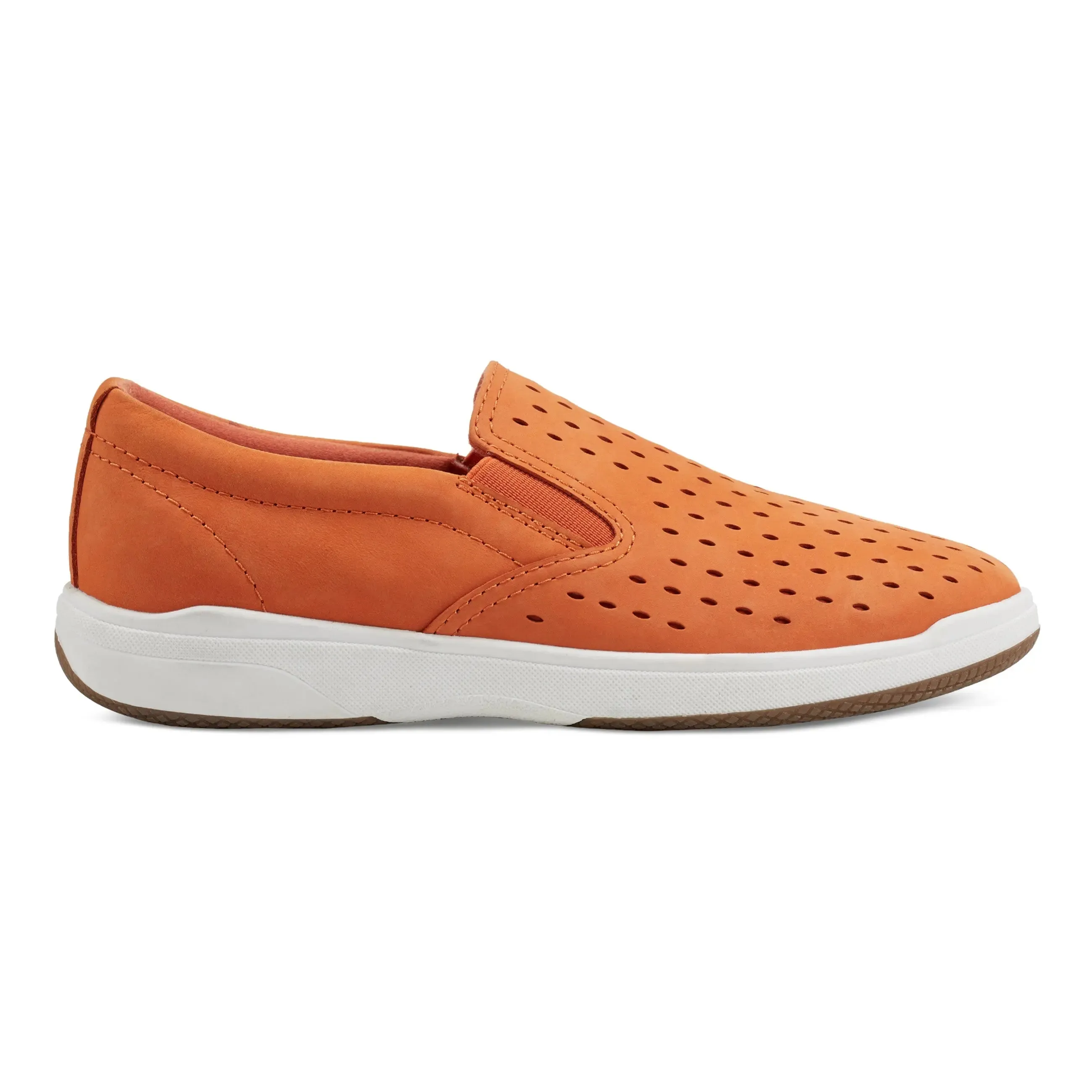 Look Good Swift Stride Nel Laser Cut Round Toe Casual Slip-on Sneakers