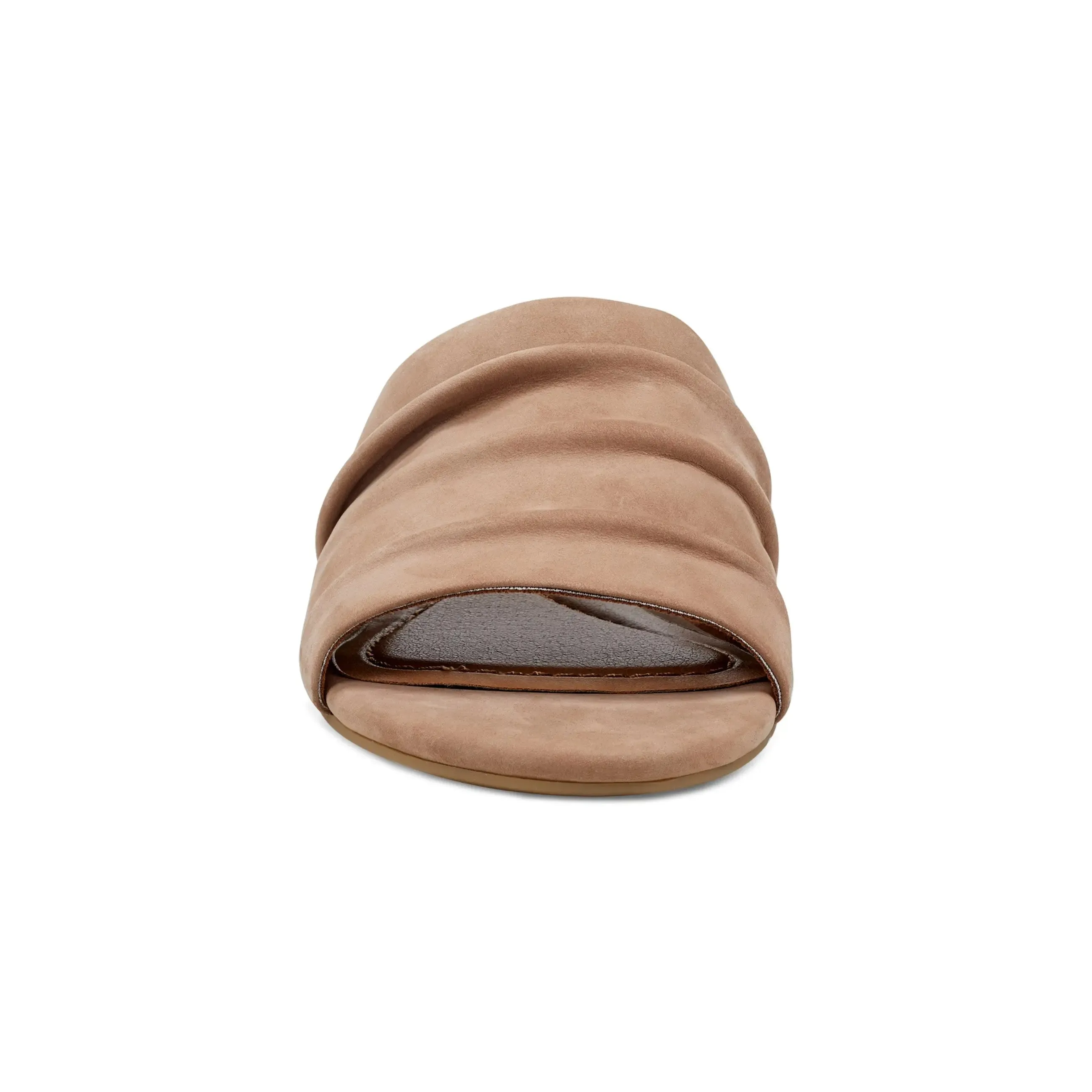 Modern Aesthetic Talma Ruched Flat Slip-On Sandals