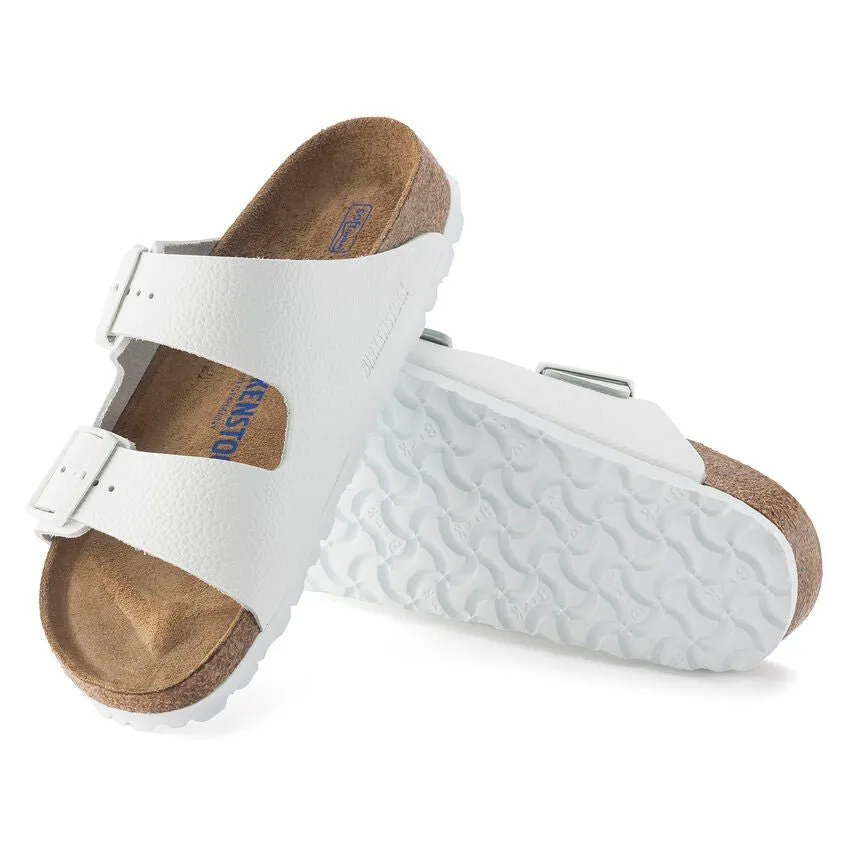 Arizona | Soft Footbed | Leather | White Stable Lifestyle Slides Style Ready Shoes