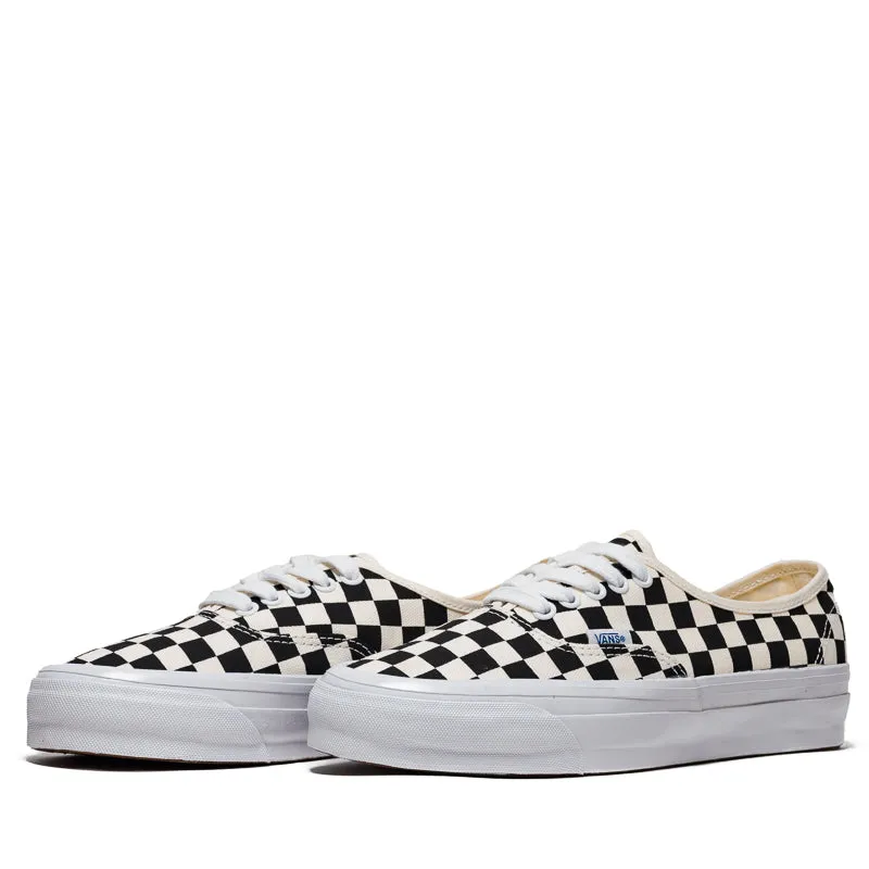 Lace Up Stone Glam Vans Authentic Reissue 44 - Checkerboard Black/Off White