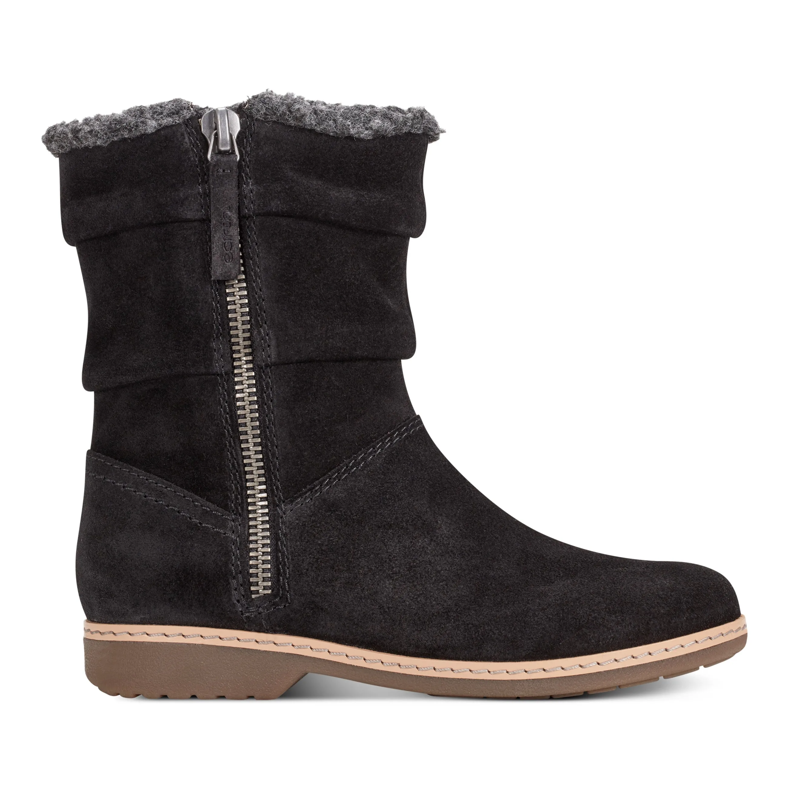 Hyland Water Repellent Round Toe Flat Casual Booties Cushioned Step Windy Weather