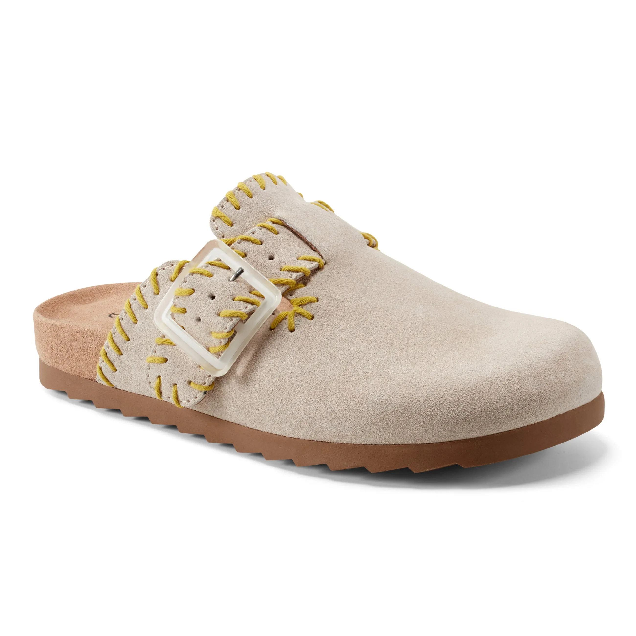 Gena Round Toe Slip-on Flat Casual Clogs Clear Path