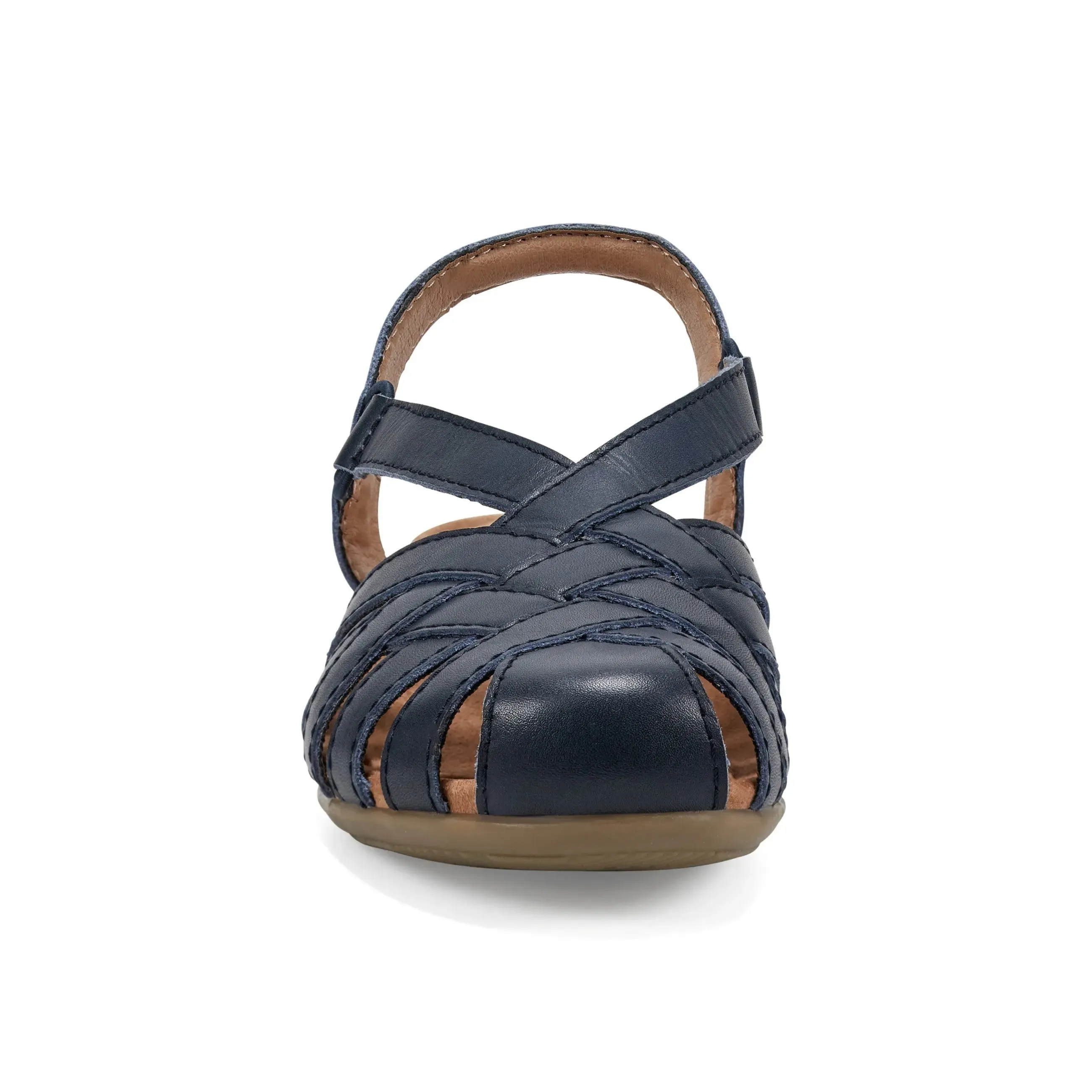 Art Corner Berri Woven Casual Round Toe Slip-on Sandals