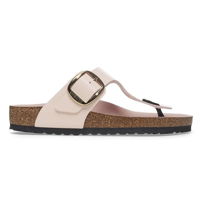 Gizeh Big Buckle | High-Shine Patent Leather | Light Rose Smart Casuals Adjustable Straps