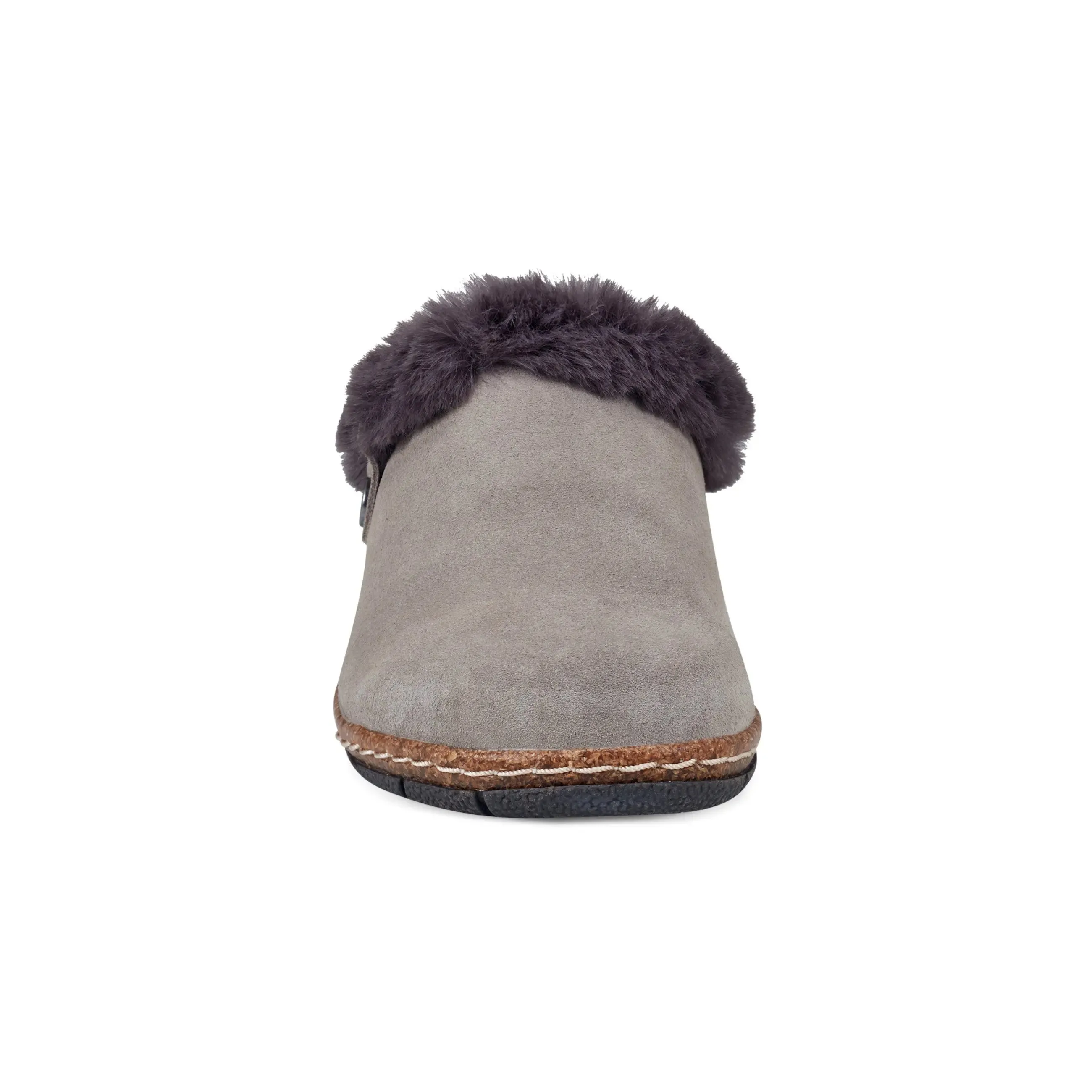 Elena Cold Weather Round Toe Casual Slip-on Clogs Light Steps Slip Easy