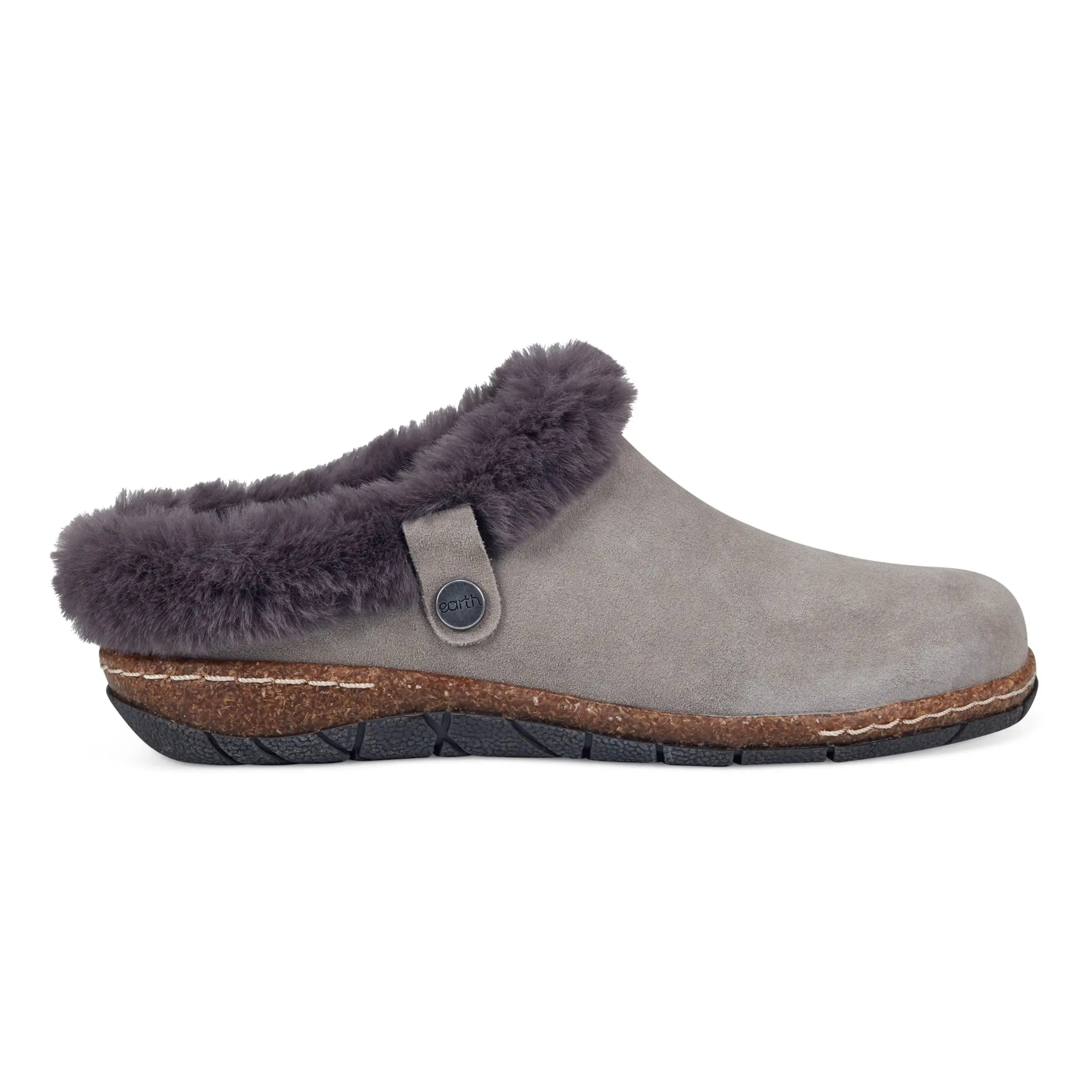 Trendy Walking Shoes Elena Cold Weather Round Toe Casual Slip-on Clogs
