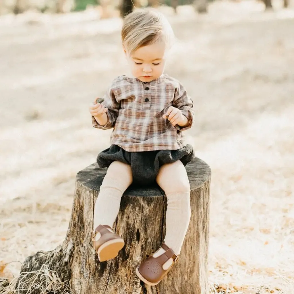 Greta T-Strap - Dark Brown Playtime essentials Waterproof kids' items