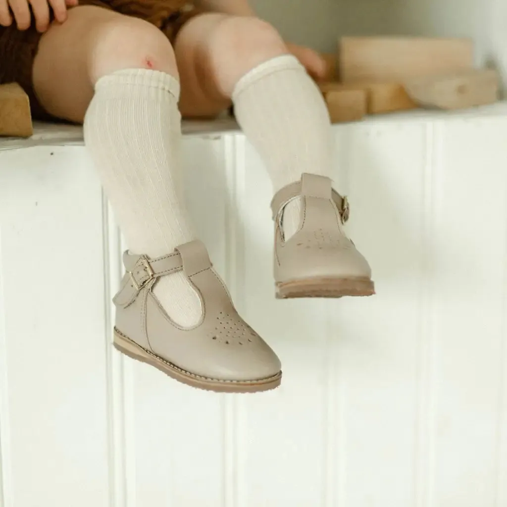 Greta T-Strap - Truffle Narrow Fit Trail Strong