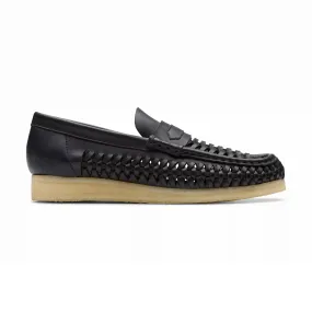 Swim Edge CLARKS Wallabee Penny Weave Black Leather 26180229