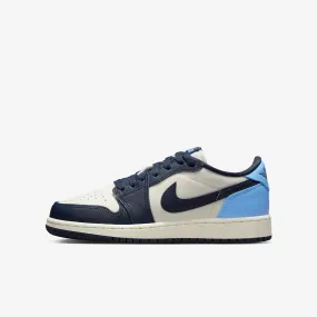(GS) Air Jordan 1 Low OG 'UNC / Obsidian' (2025) CZ0858-400 Arch Stabilizer System Moisture wicking
