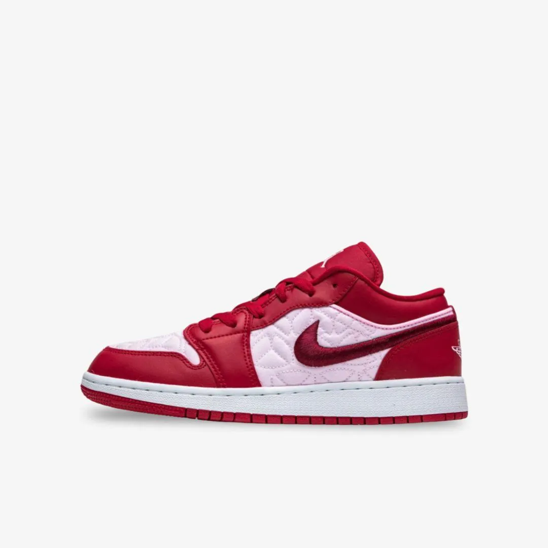 Street Inspired Bacterial Inhibition (GS) Air Jordan 1 Low SE 'Red Quilt / Valentine's Day' (2020) DB3621-600