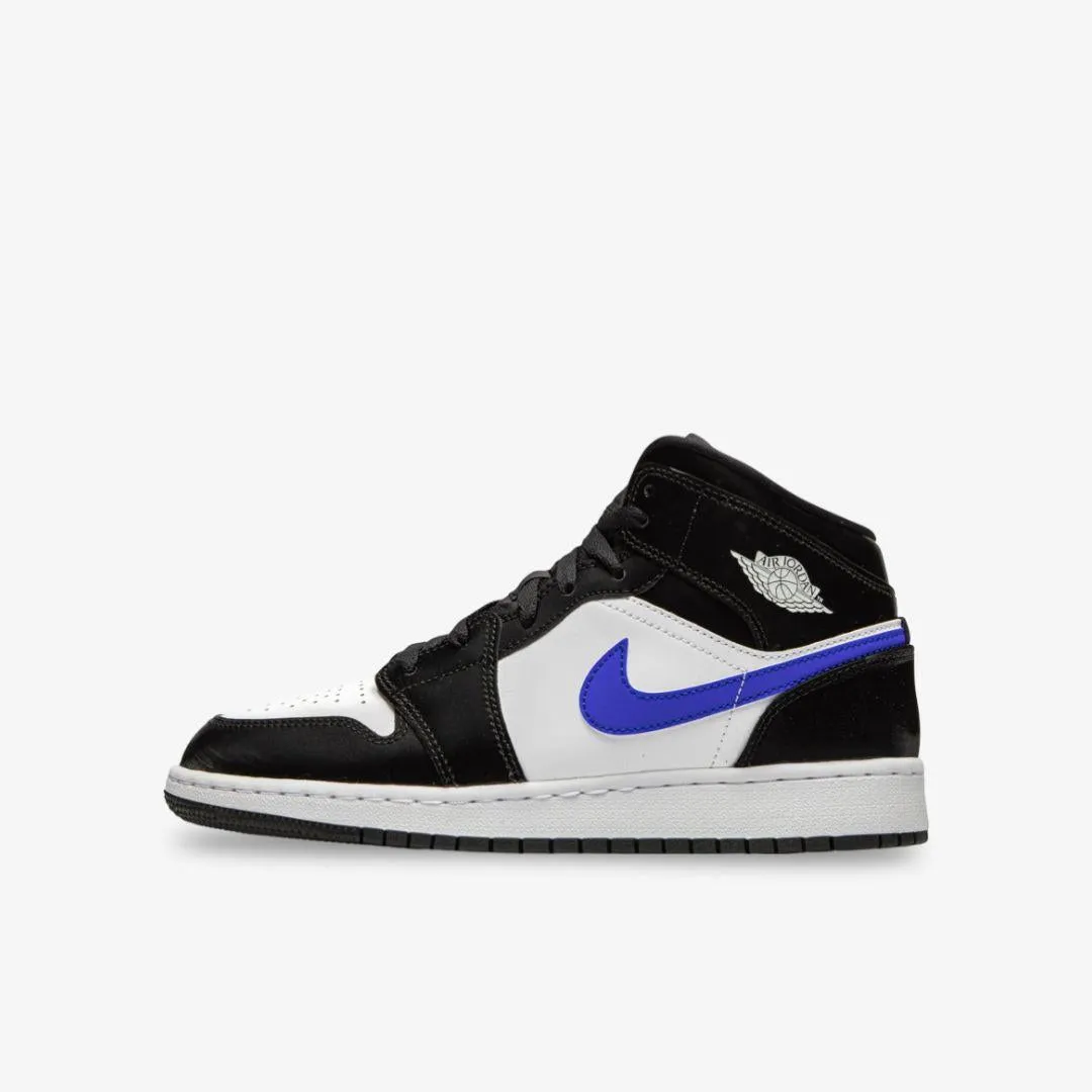 Classic Base Smart Design (GS) Air Jordan 1 Mid 'Racer Blue' (2021) 554725-084